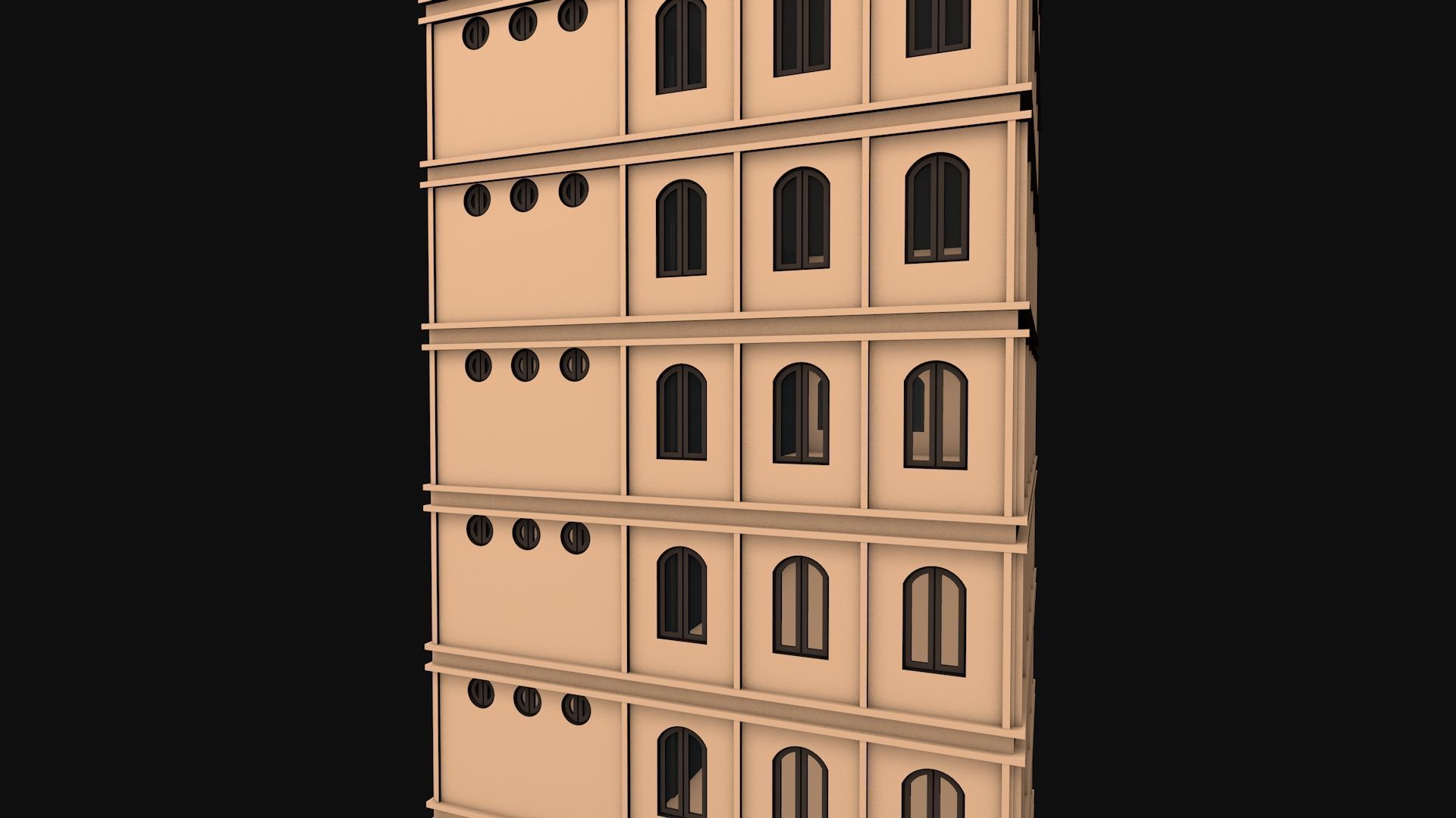 Building House v3 Civic Building 3D model_6