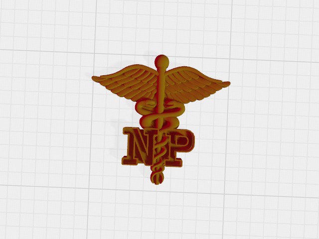 Nurse Practitioner pendant 3D model_2