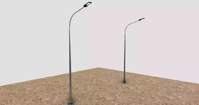 6MT LIGHTING POLE-SINGLE BENDING ARM