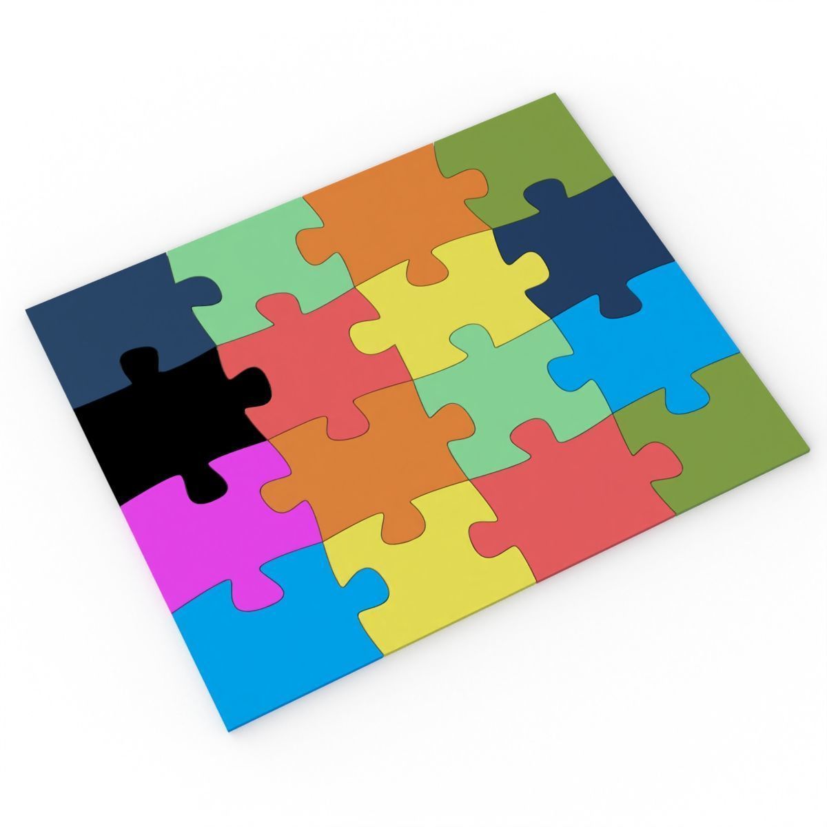 16 Piece Jigsaw Puzzle 3D print model_10