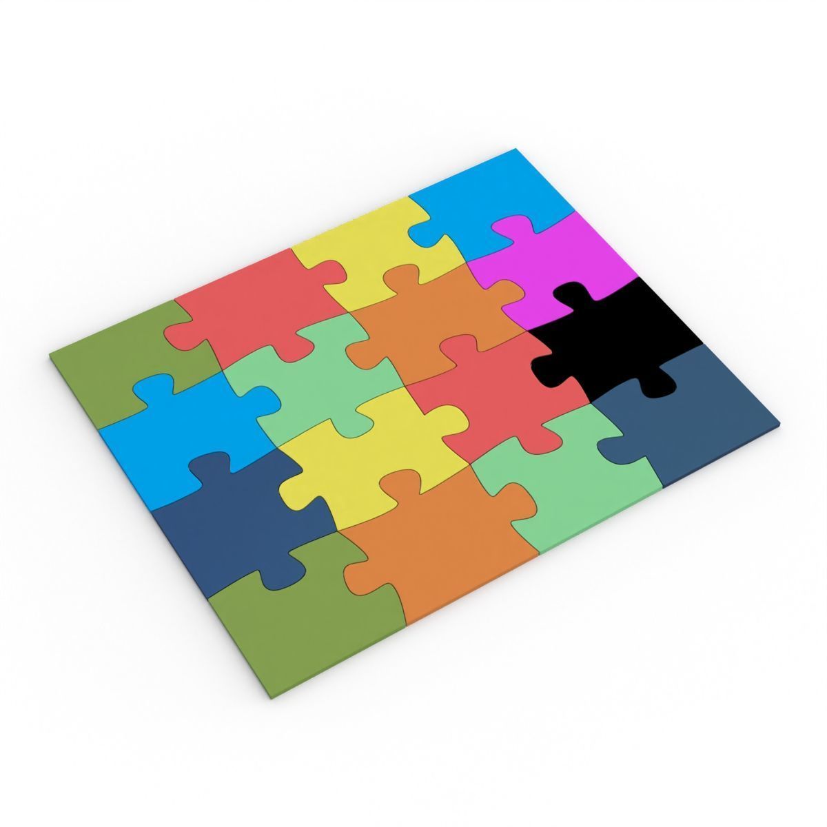 16 Piece Jigsaw Puzzle 3D print model_6