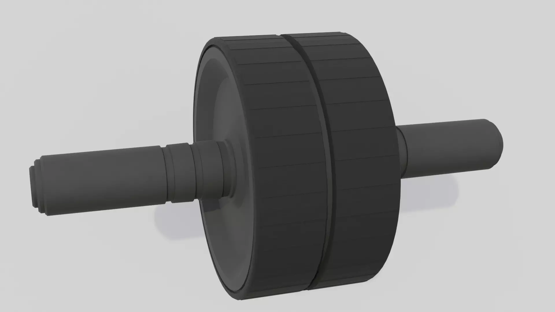 Double Exercise Wheel 3D model_0