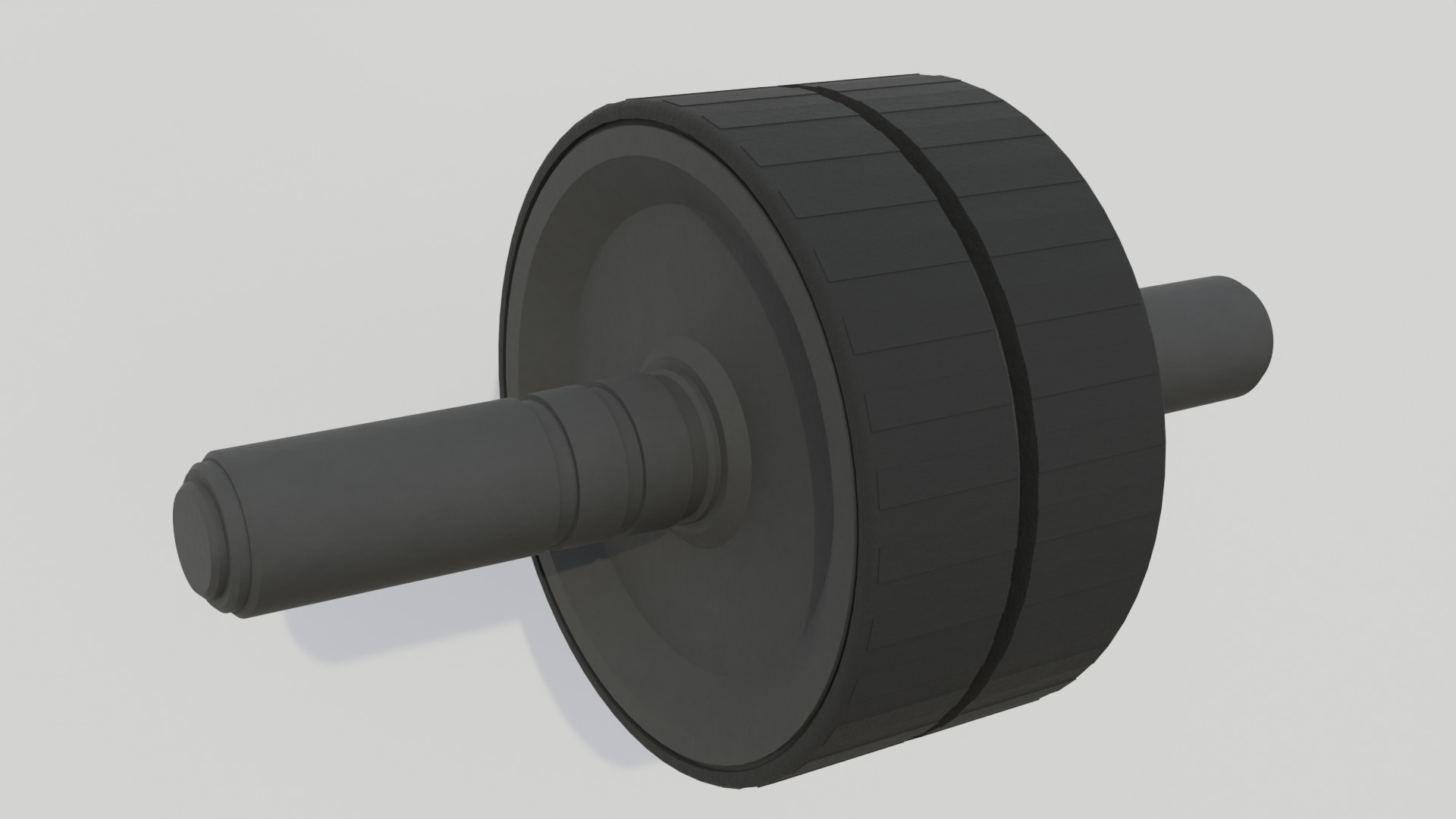 Double Exercise Wheel 3D model_1