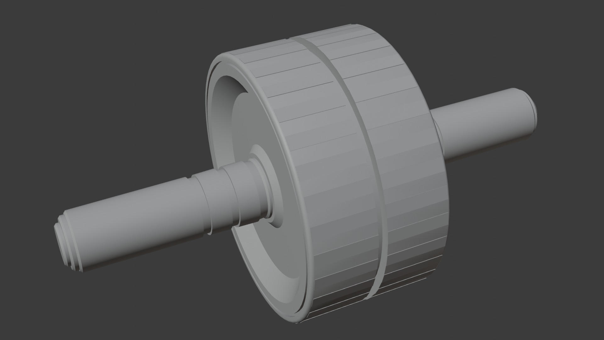 Double Exercise Wheel 3D model_8