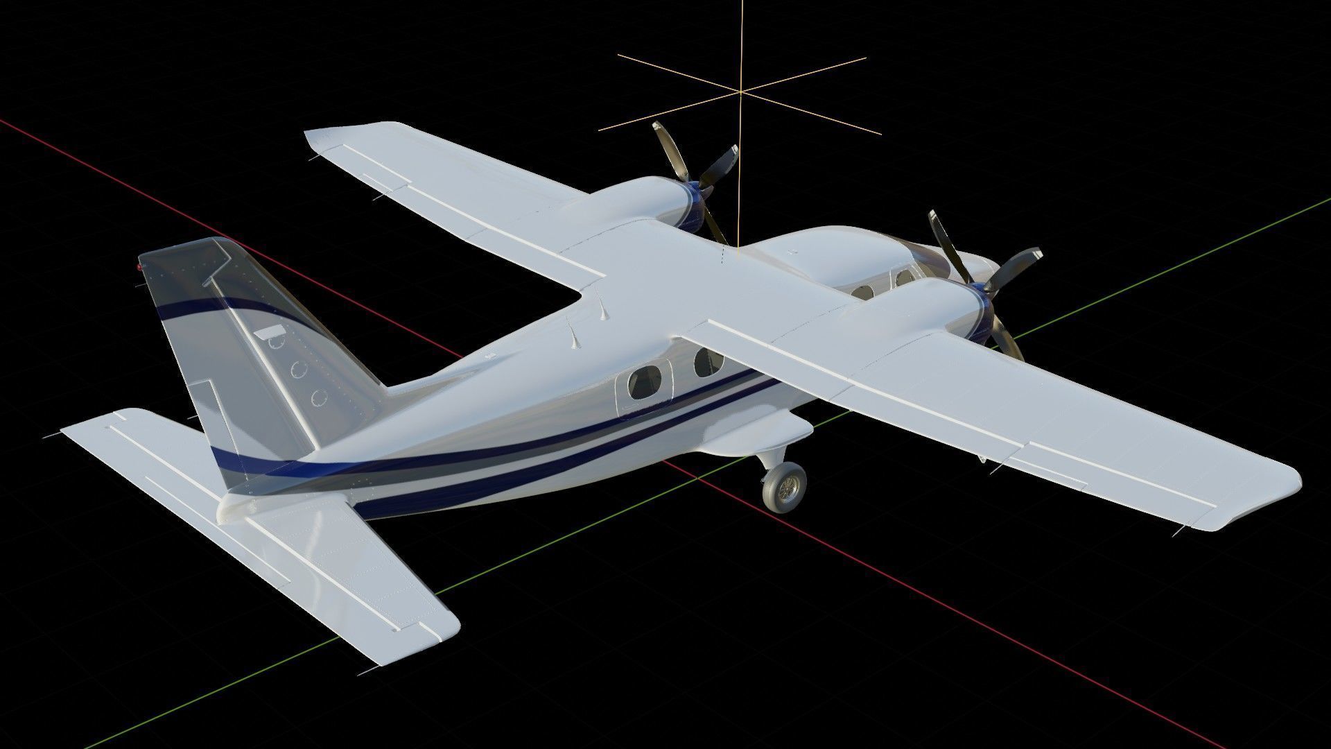 Tecnam P2012 Traveller 3D model_19