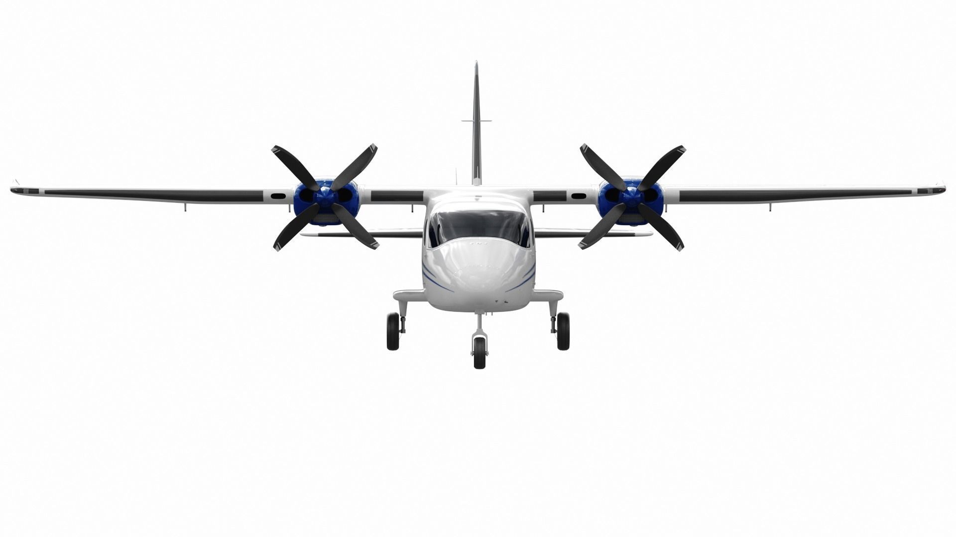 Tecnam P2012 Traveller 3D model_4