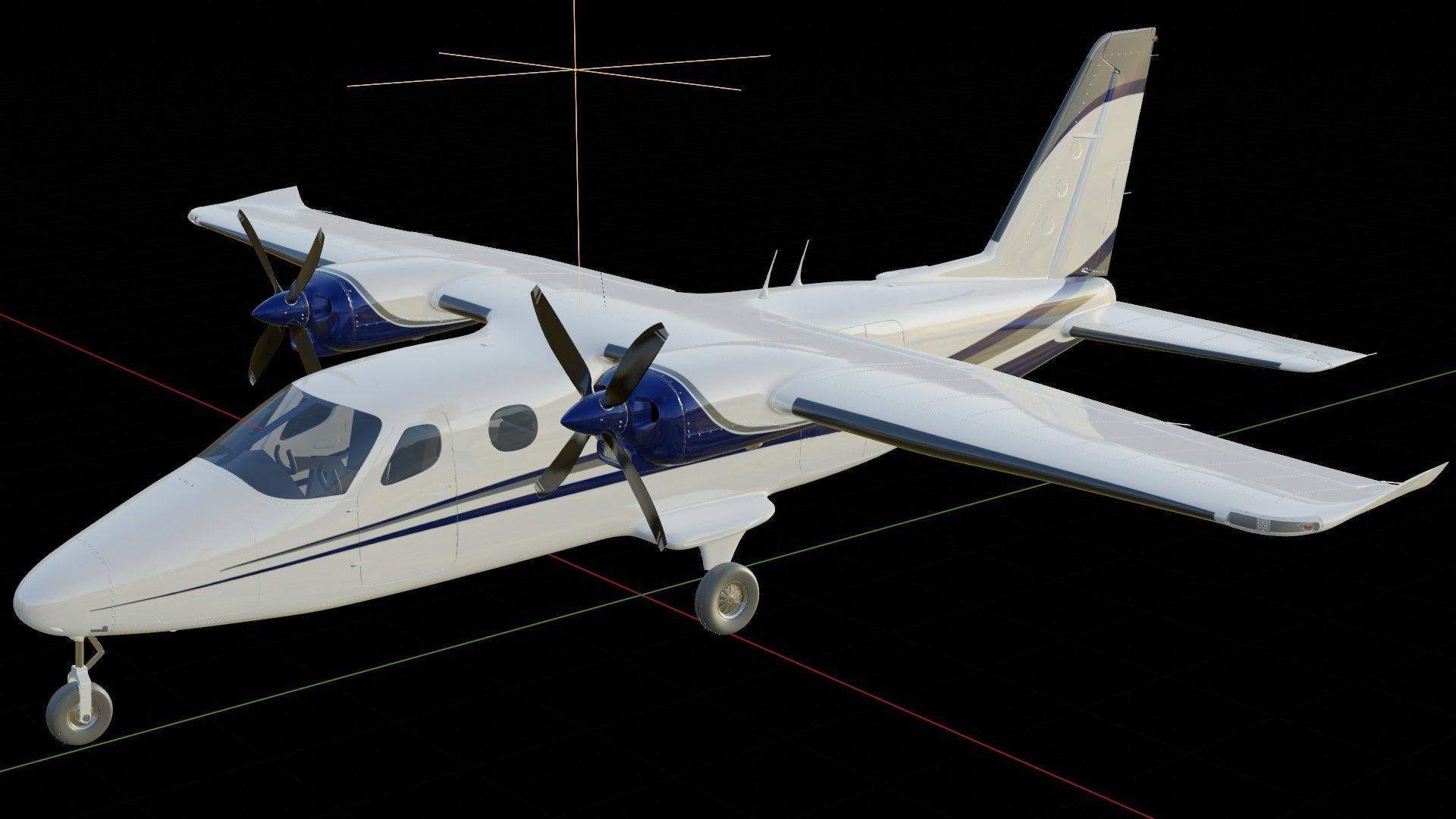 Tecnam P2012 Traveller 3D model_18