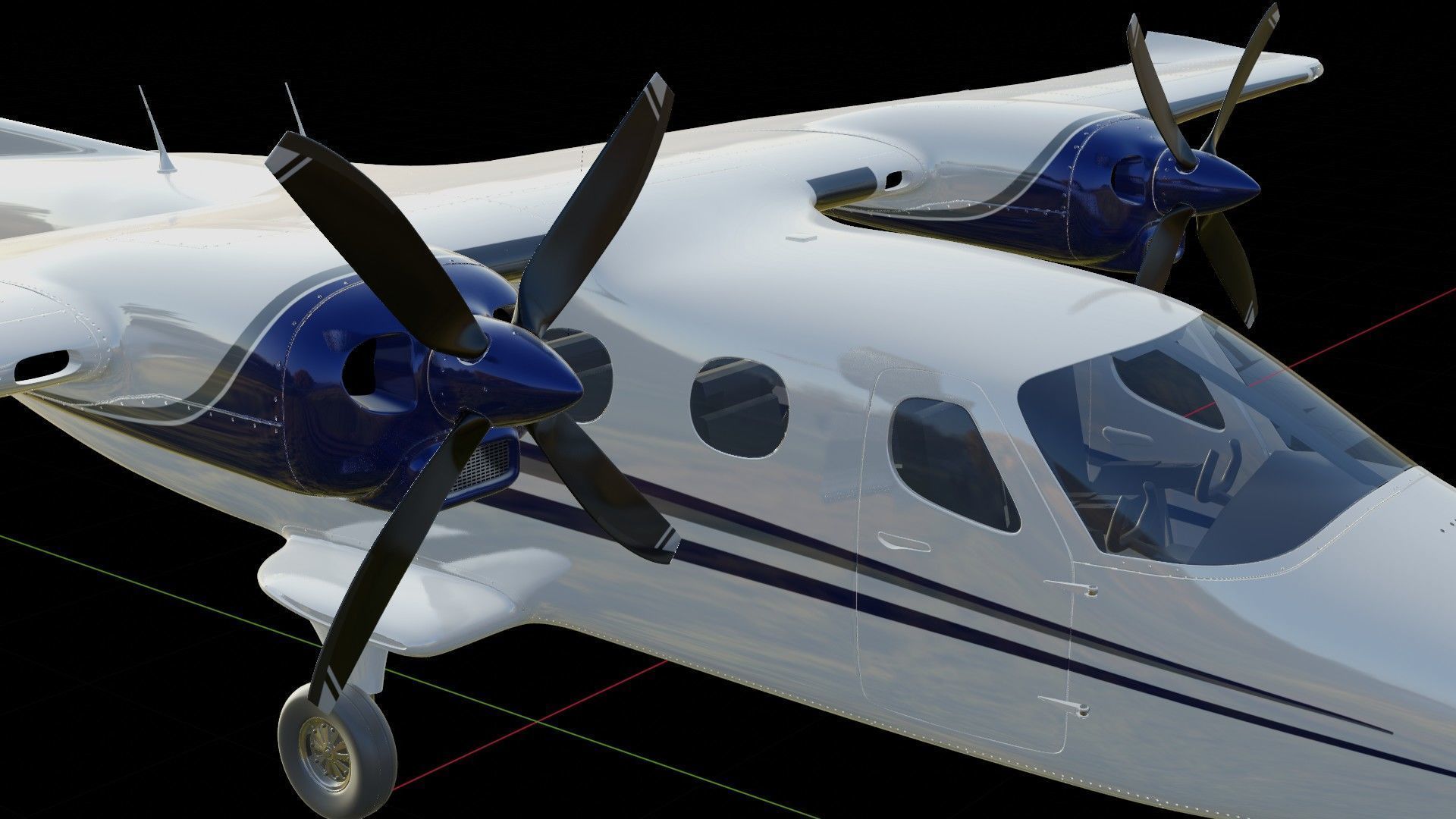 Tecnam P2012 Traveller 3D model_21