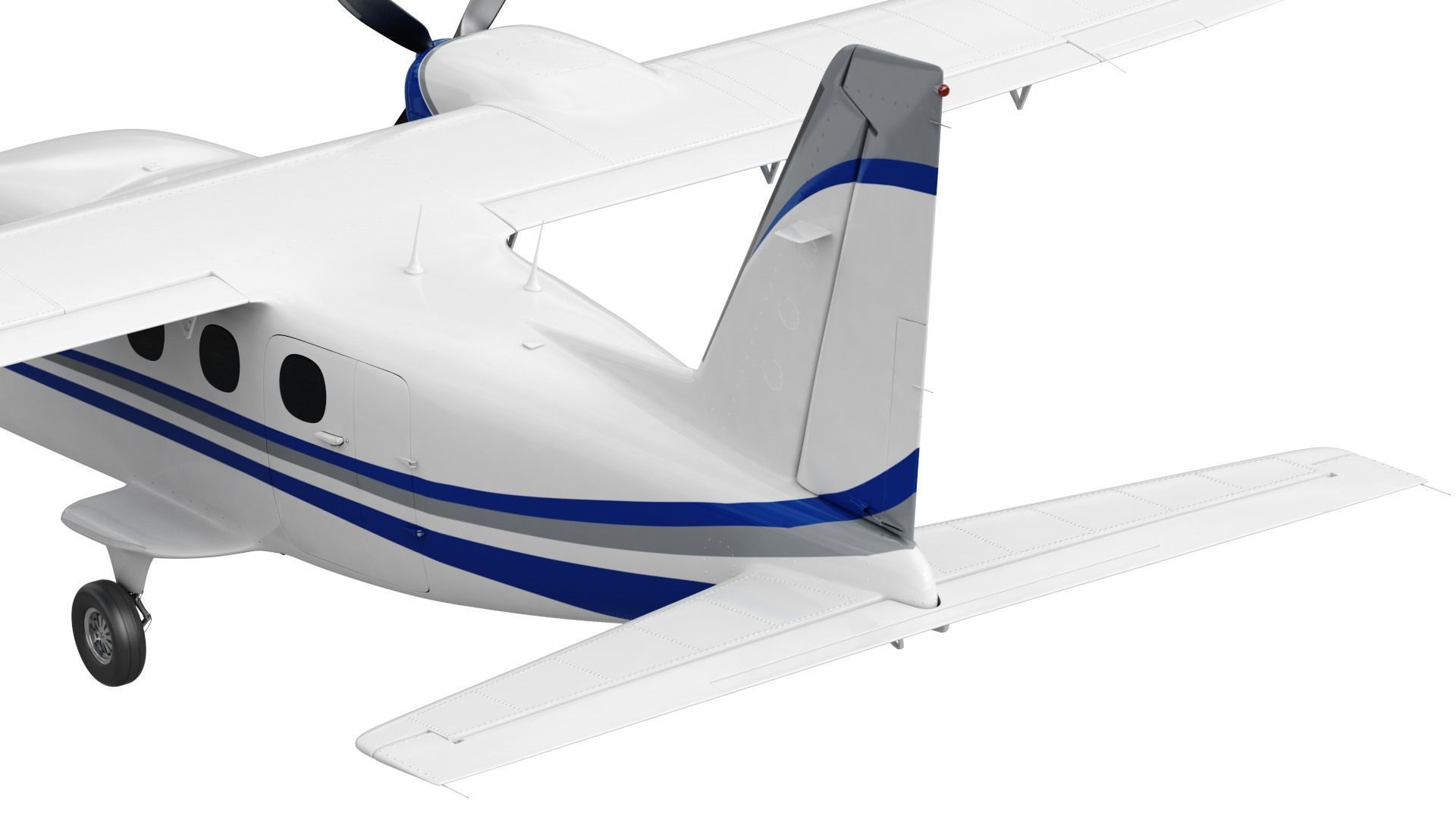 Tecnam P2012 Traveller 3D model_11