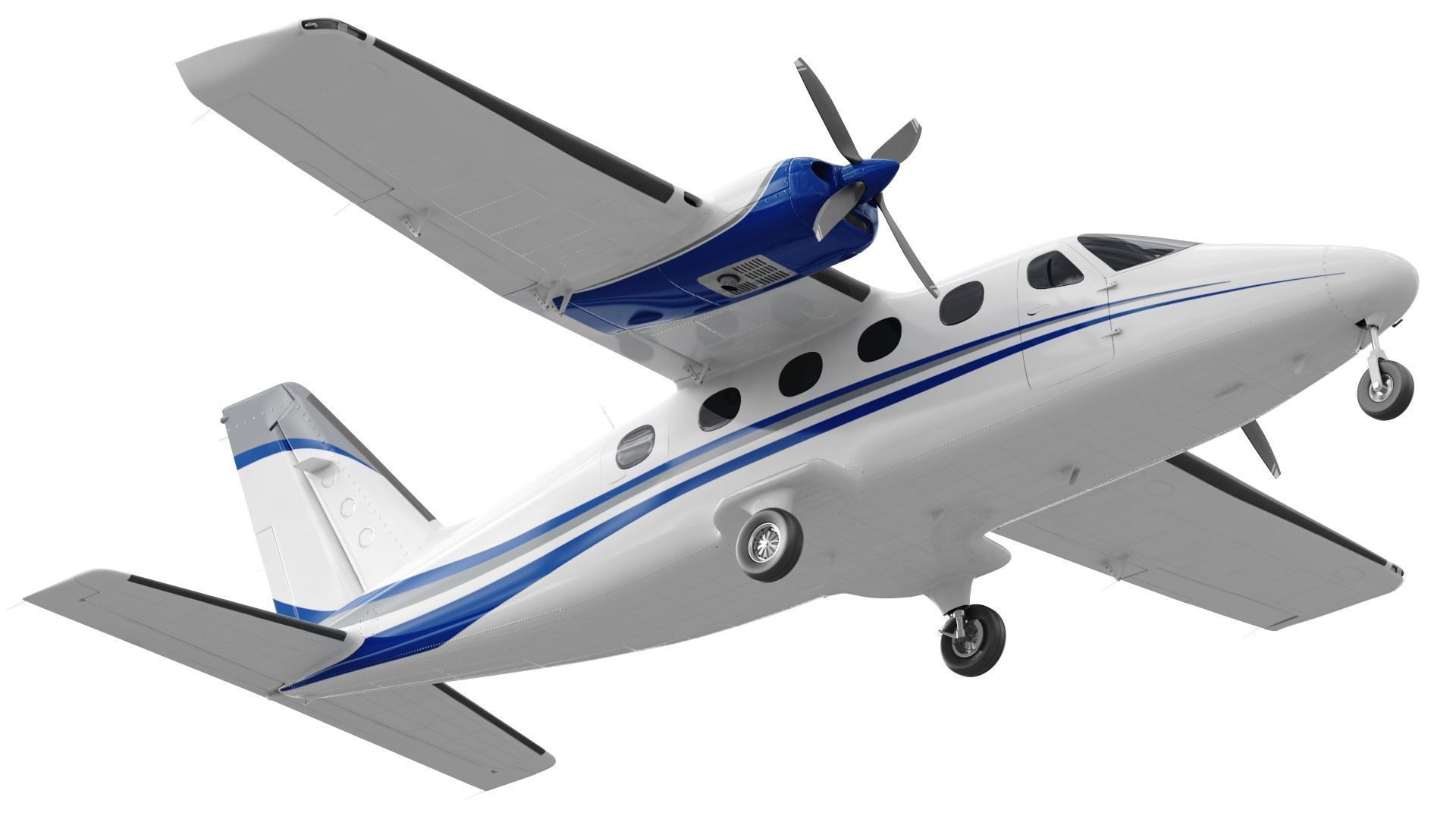 Tecnam P2012 Traveller 3D model_8