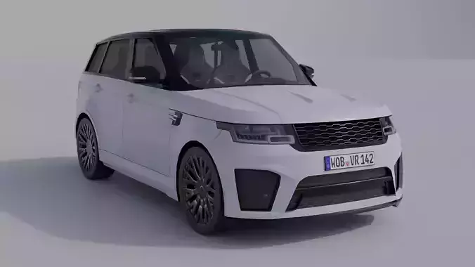 Generic Luxury SUV 3 Low-poly 3D model
