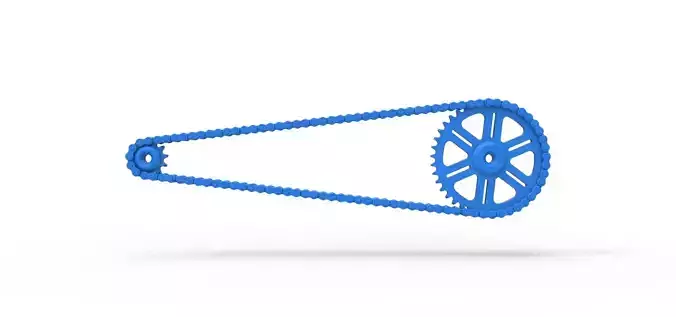 Chain drive Version 1 Scale 1 to 25