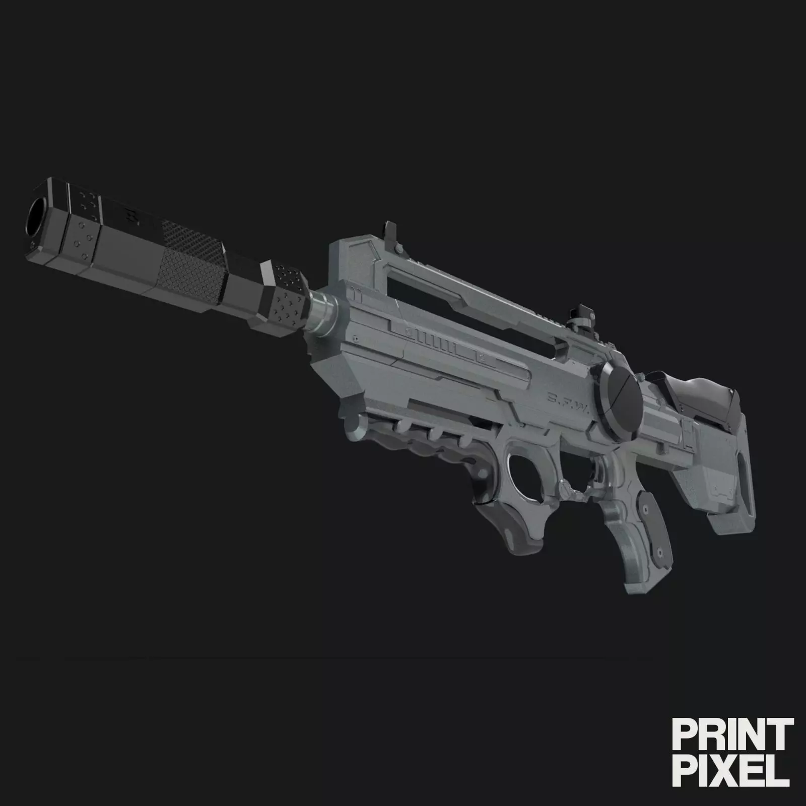Deus ex machina - Elite Edition Combat Rifle 3D print model_0