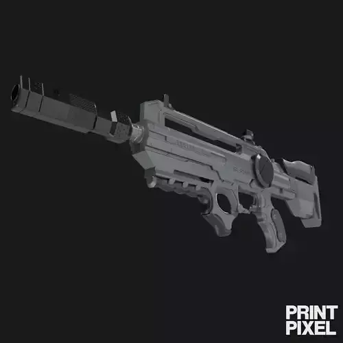 Deus ex machina - Elite Edition Combat Rifle 3D print model Deus ex machina - Elite Edition Combat Rifle 3D print model