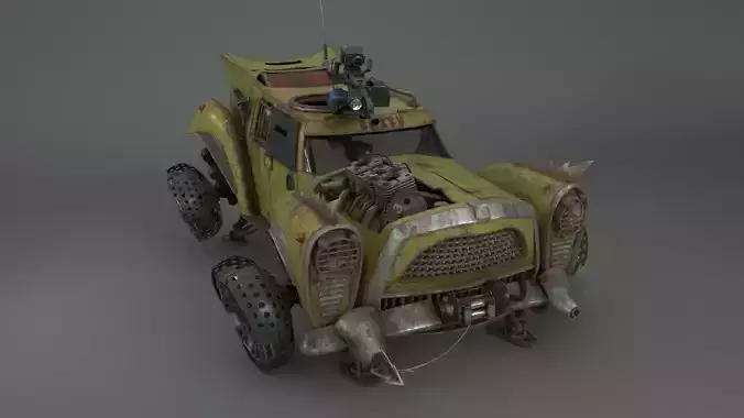 Betty sci-fi car 3D model
