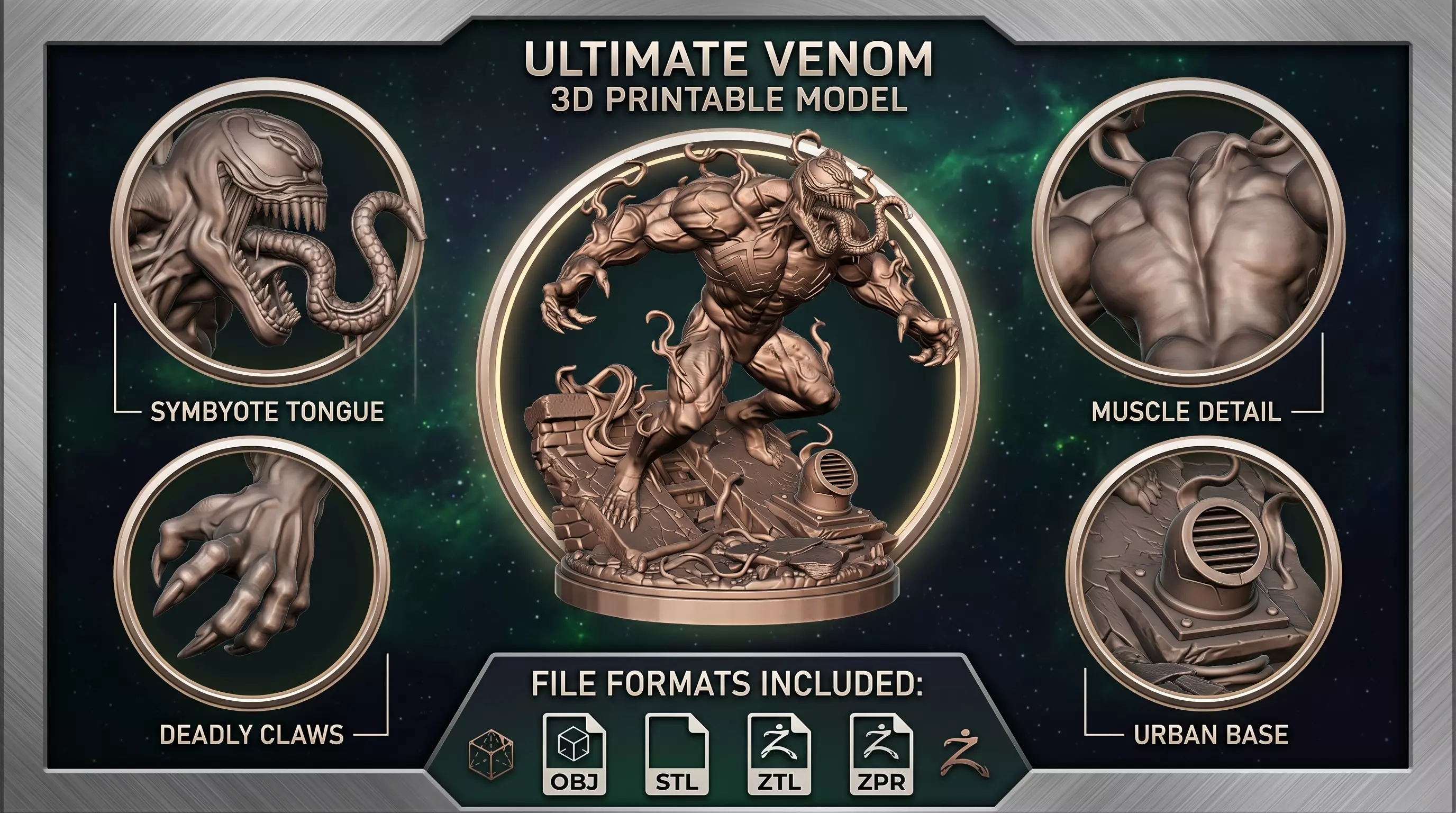 Venom 3D print model