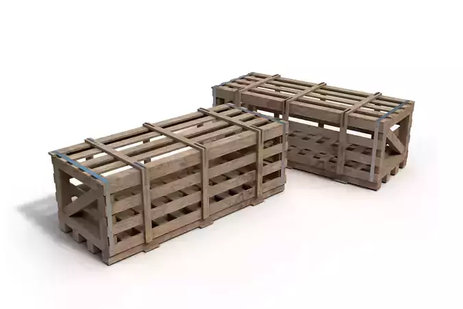 Wooden Crate 3D