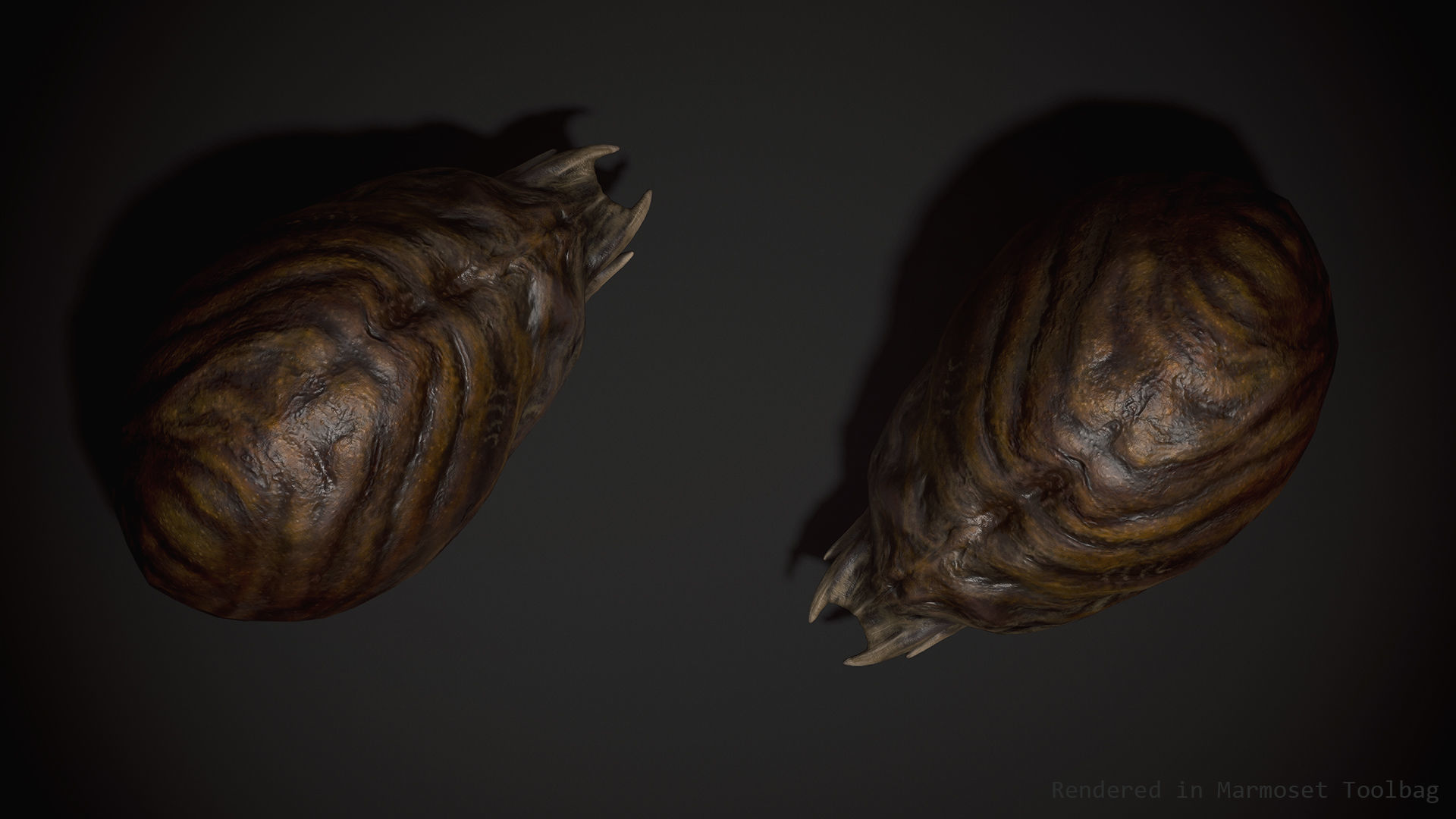 Worm Lt1 - Game Ready Low-poly 3D model Low-poly 3D model_8