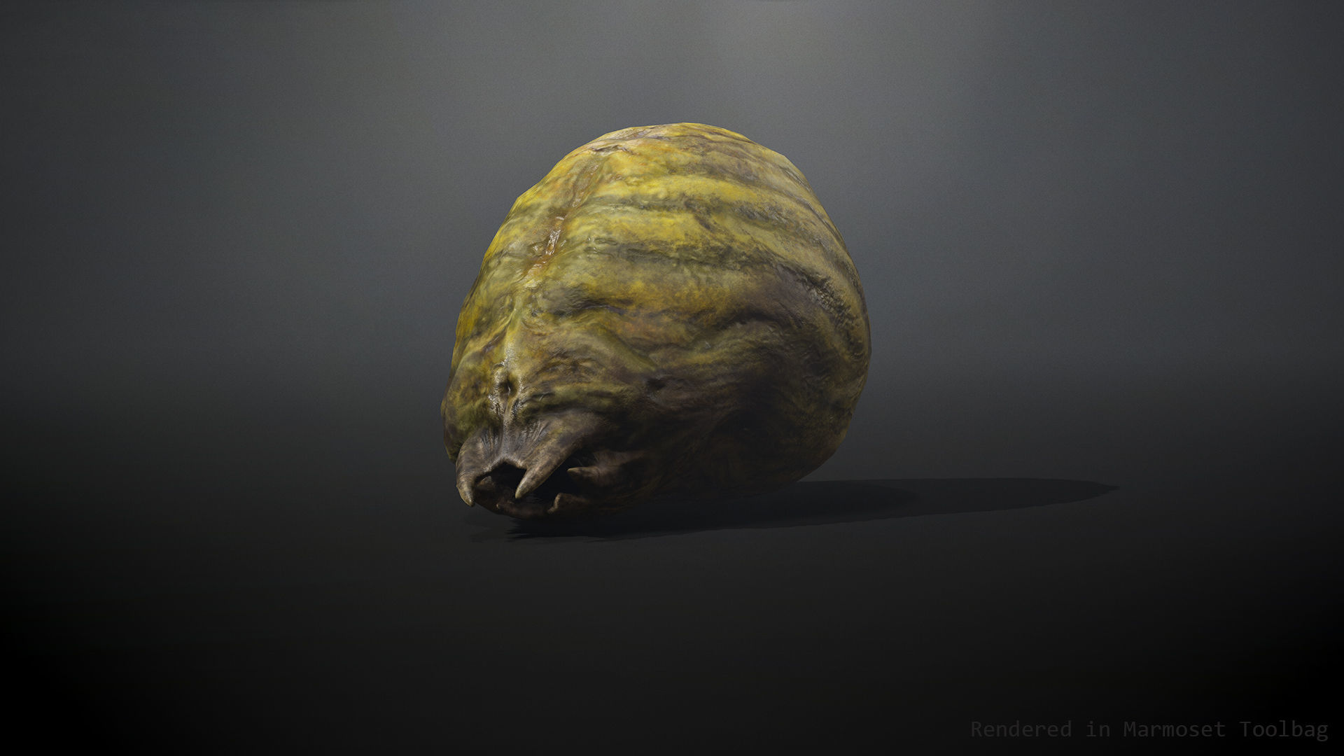 Worm Lt1 - Game Ready Low-poly 3D model Low-poly 3D model_3