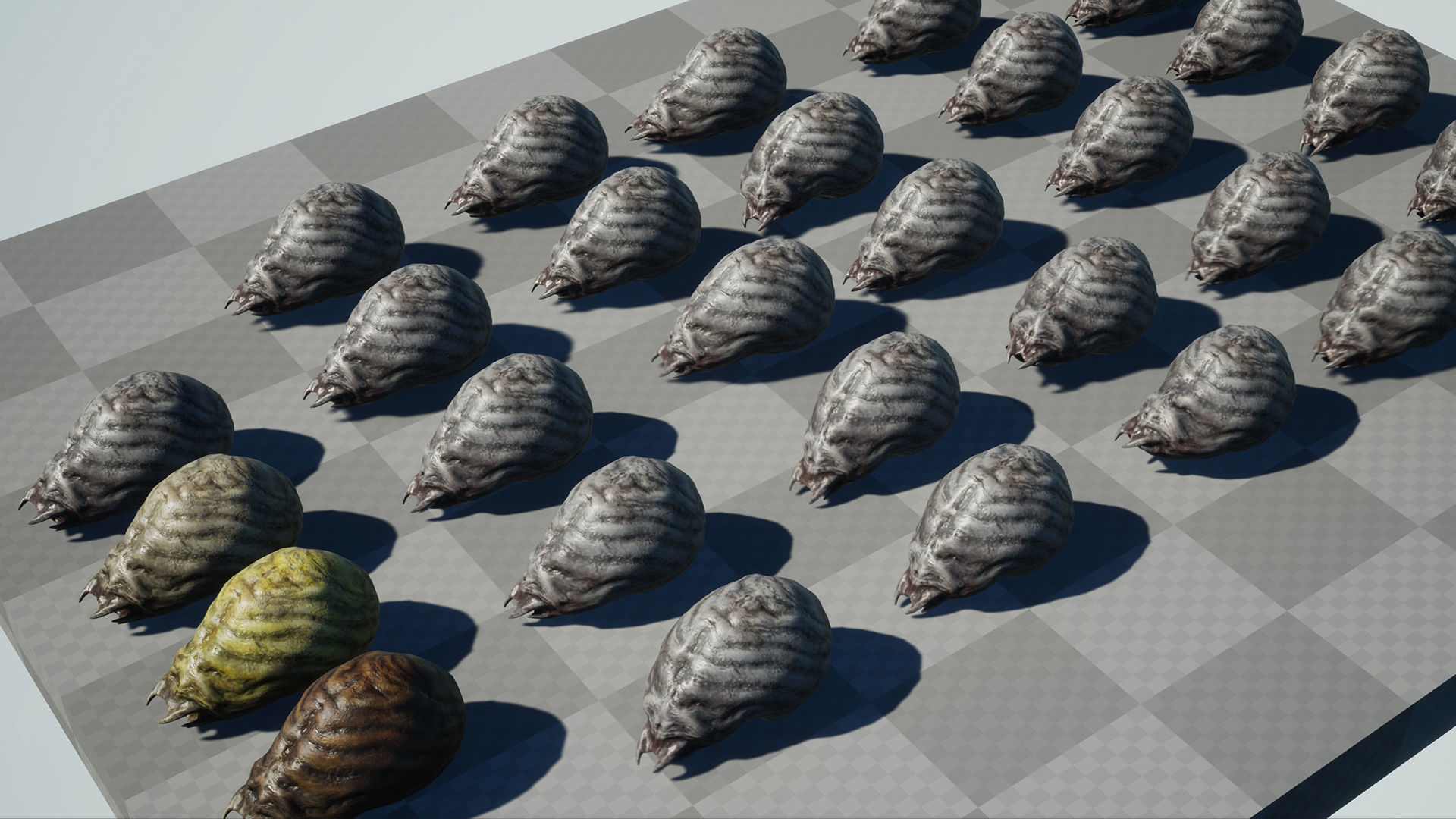 Worm Lt1 - Game Ready Low-poly 3D model Low-poly 3D model_9