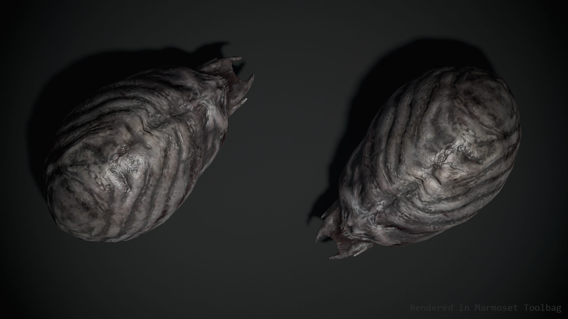 Worm Lt1 - Game Ready Low-poly 3D model Low-poly 3D model_6