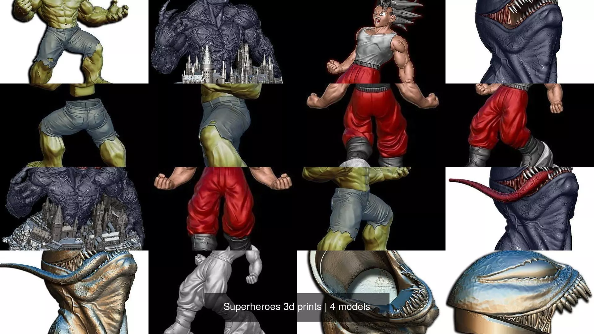 Superheroes 3d prints 3D Model Collection_1