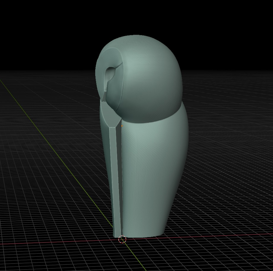 Elegant Minimalist Owl Sculpture 3D Printable Art 170 mm Tall 3D print model_3