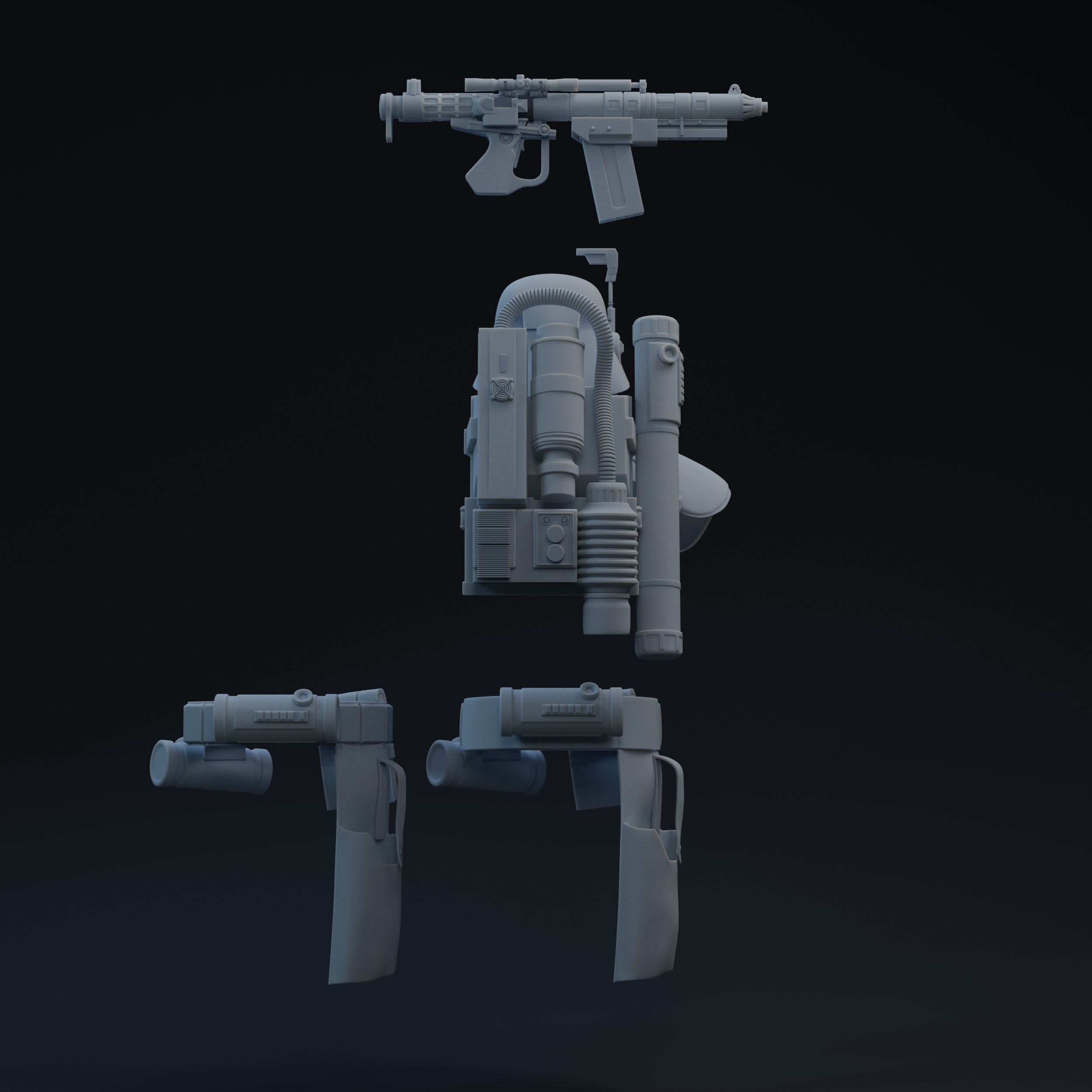 FU Navy Trooper Commander One-Twelfth Scale Kit 3D print model 3D print model_1