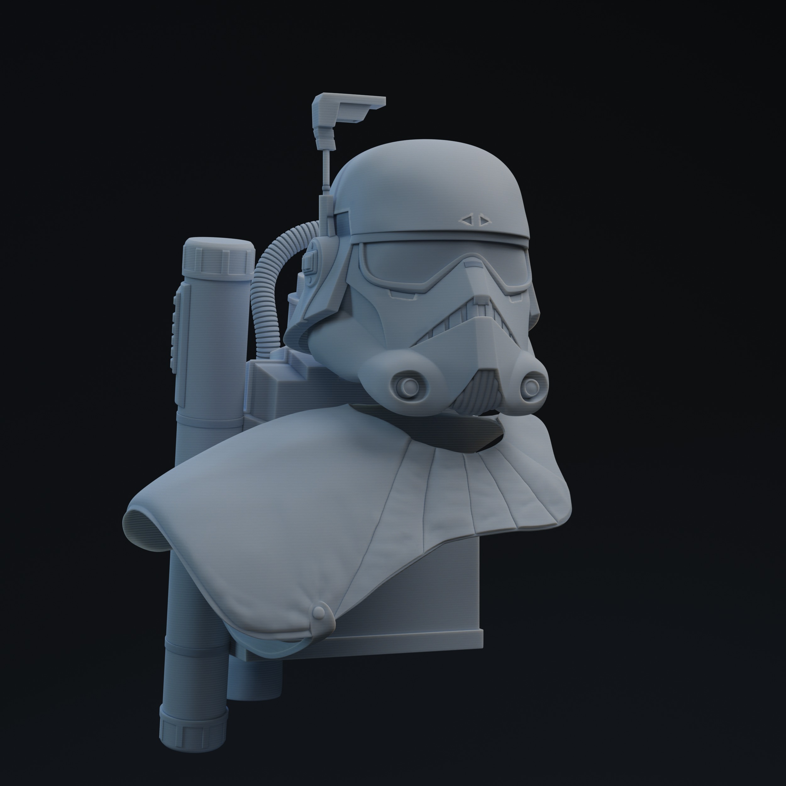 FU Navy Trooper Commander One-Twelfth Scale Kit 3D print model 3D print model_2