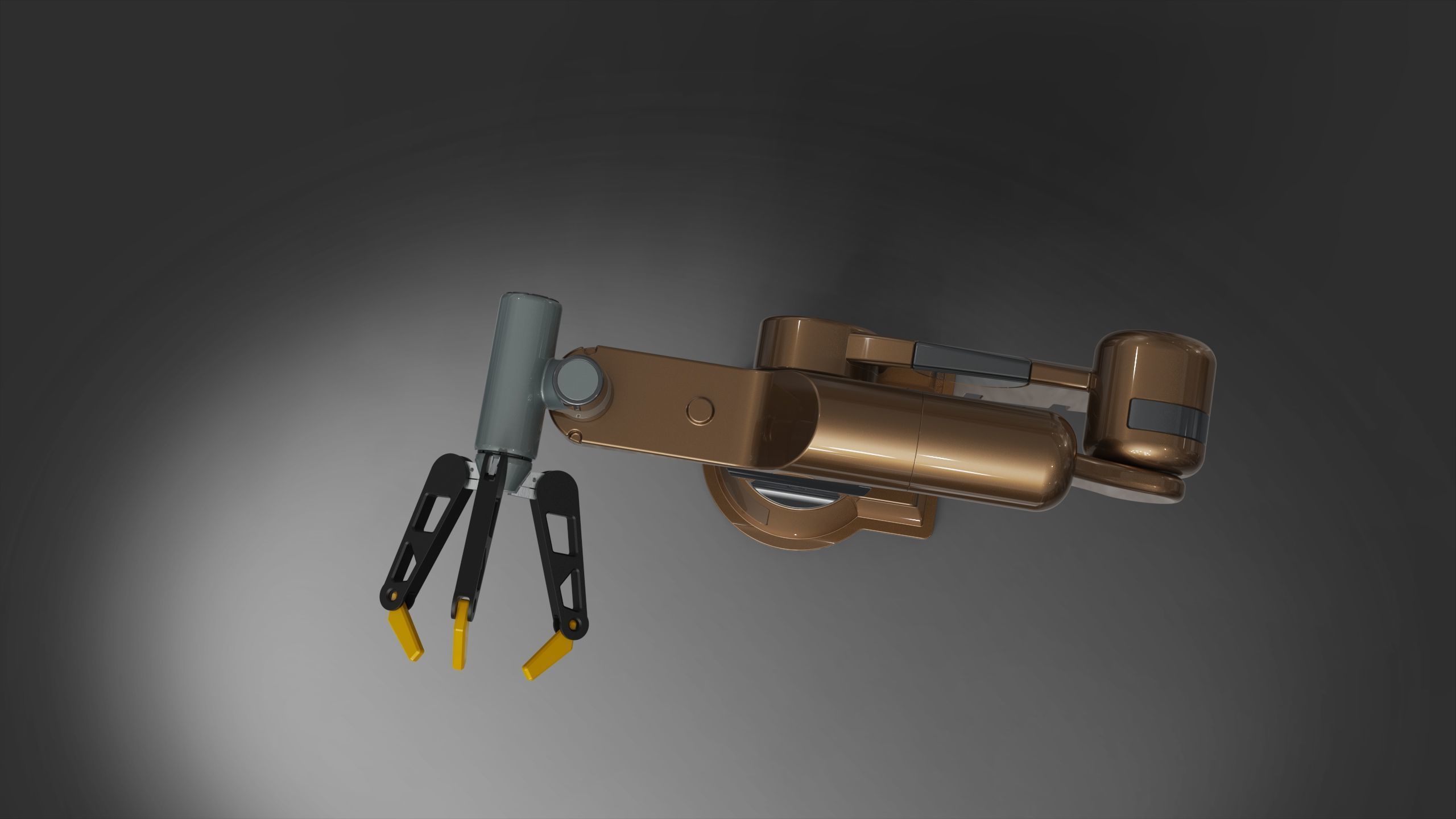 Mech arm frectis 3D model_2