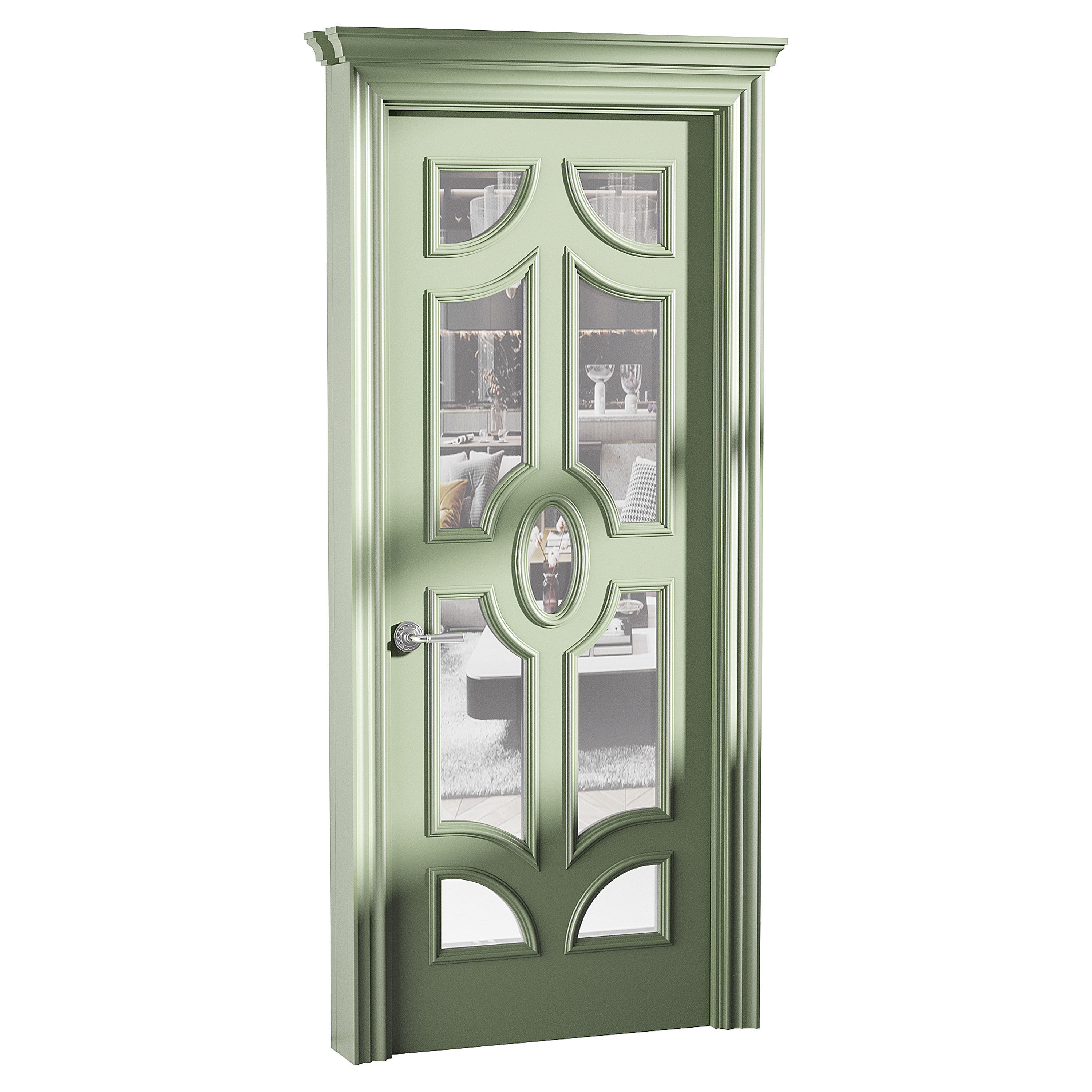 Modern entrance door 72 3D model_10