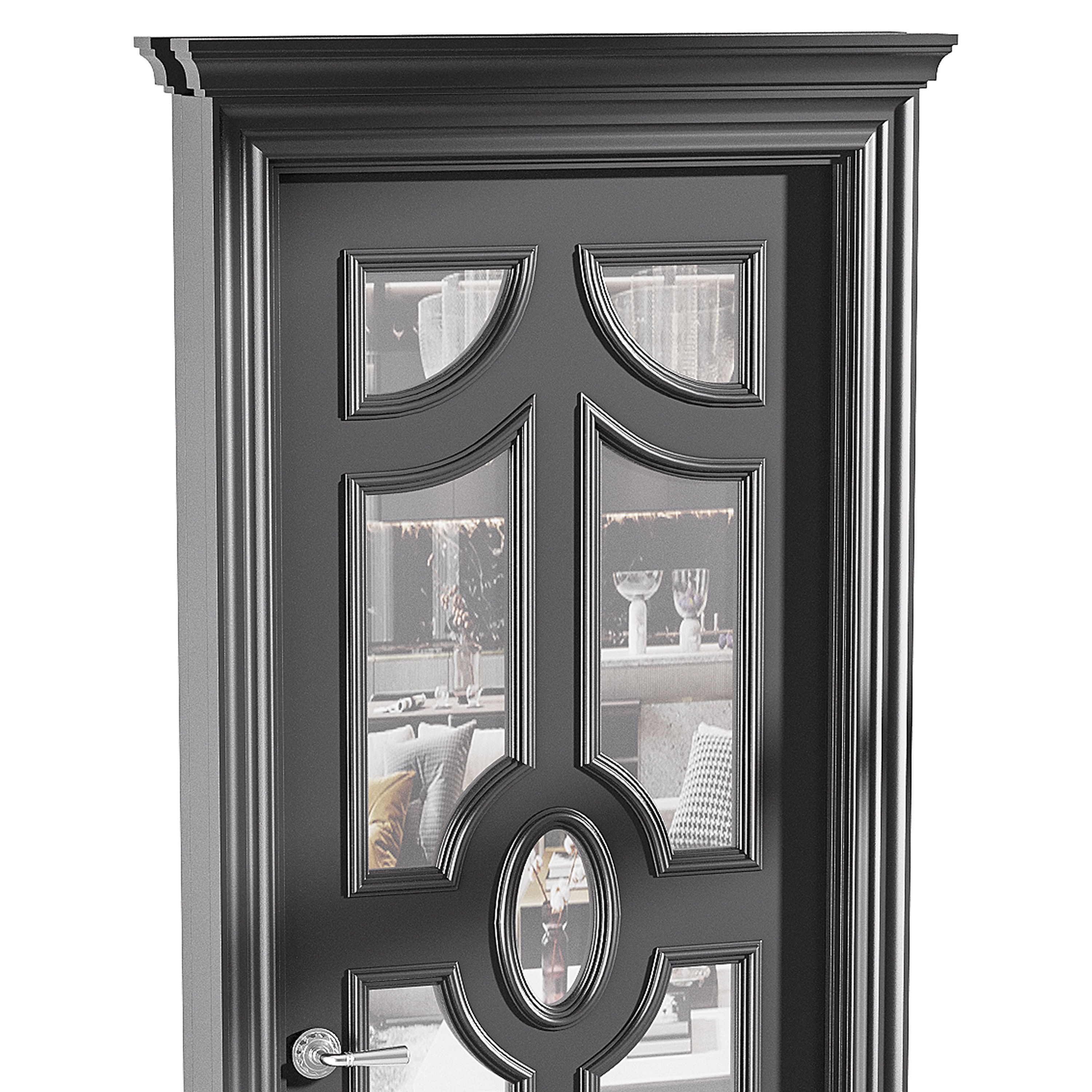 Modern entrance door 72 3D model_11