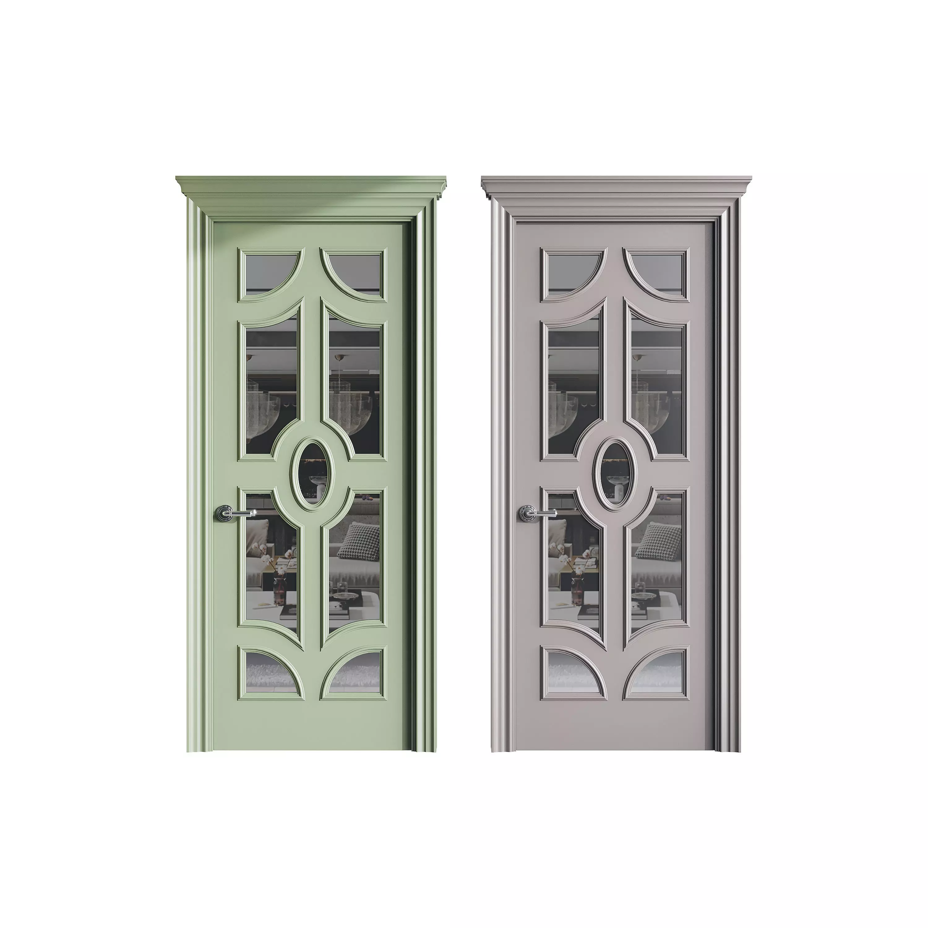 Modern entrance door 72 3D model_0