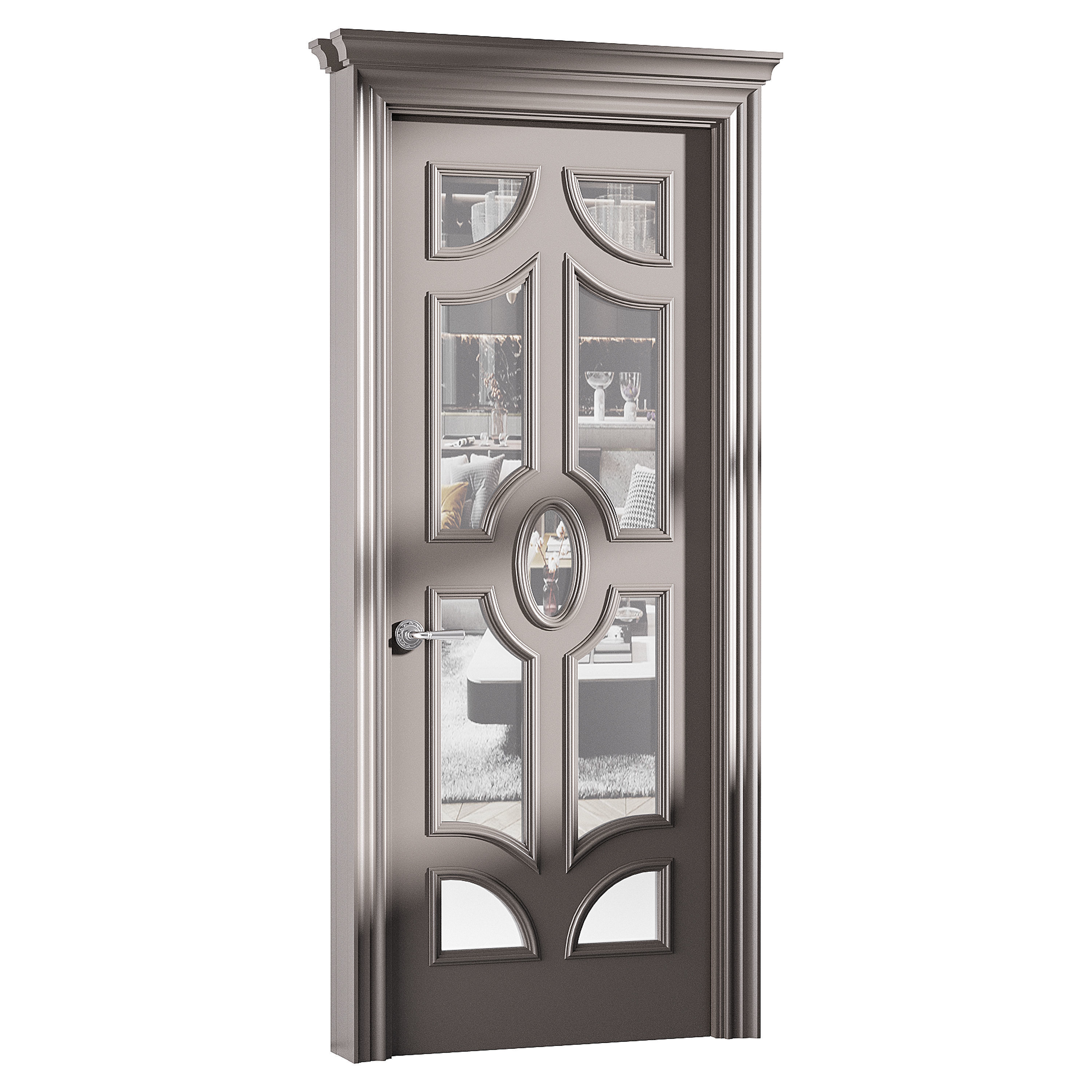 Modern entrance door 72 3D model_9