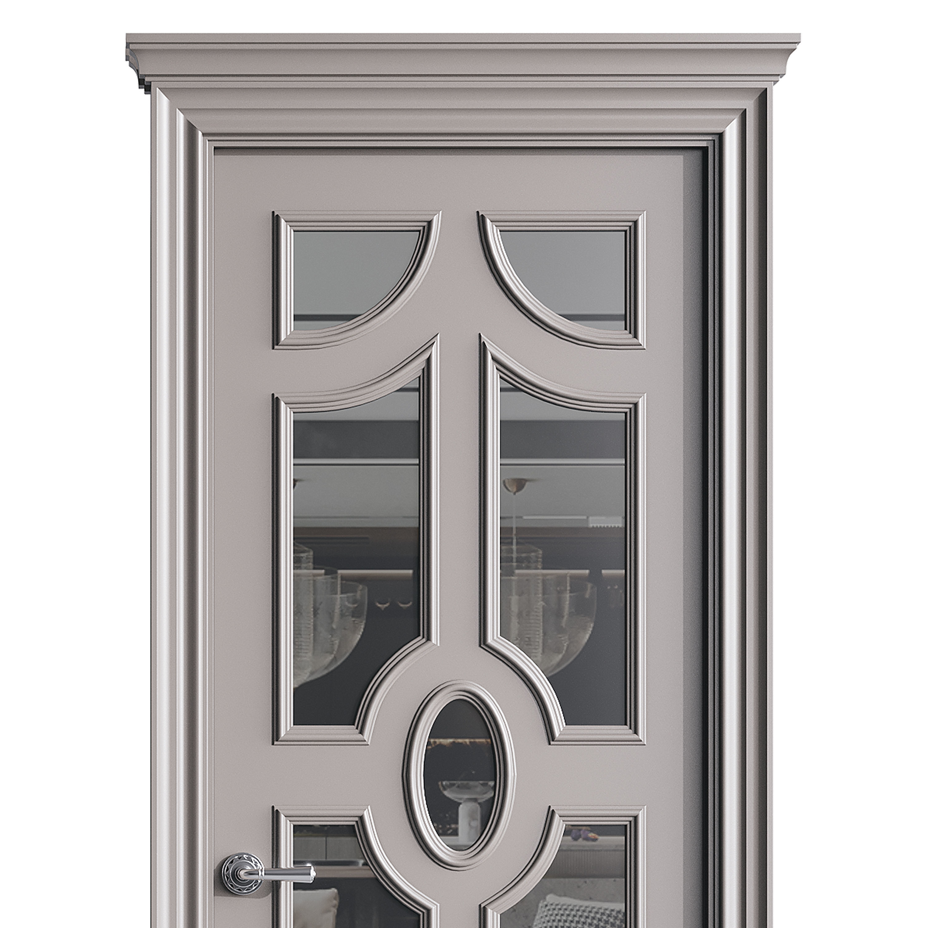 Modern entrance door 72 3D model_8