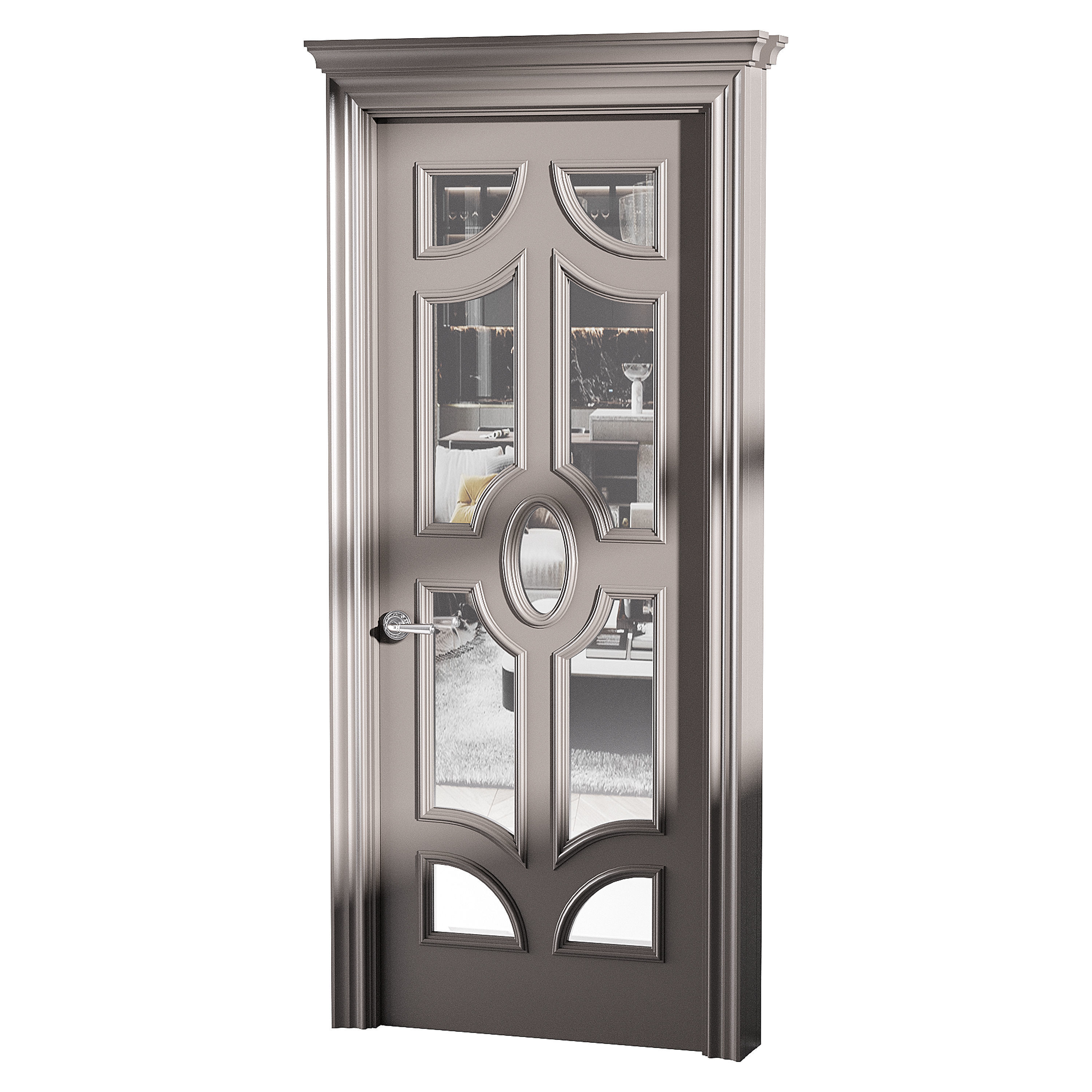 Modern entrance door 72 3D model_4
