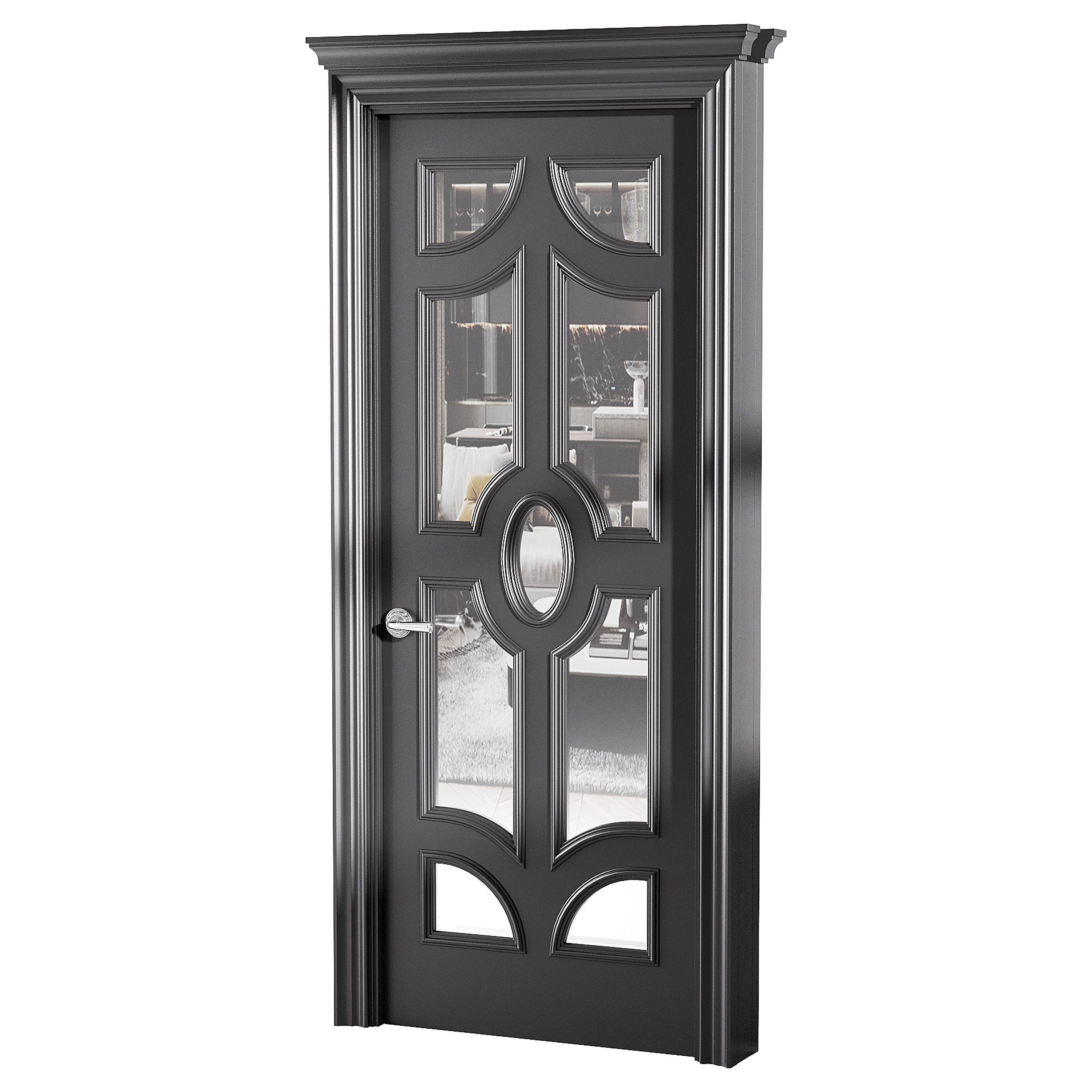 Modern entrance door 72 3D model_5