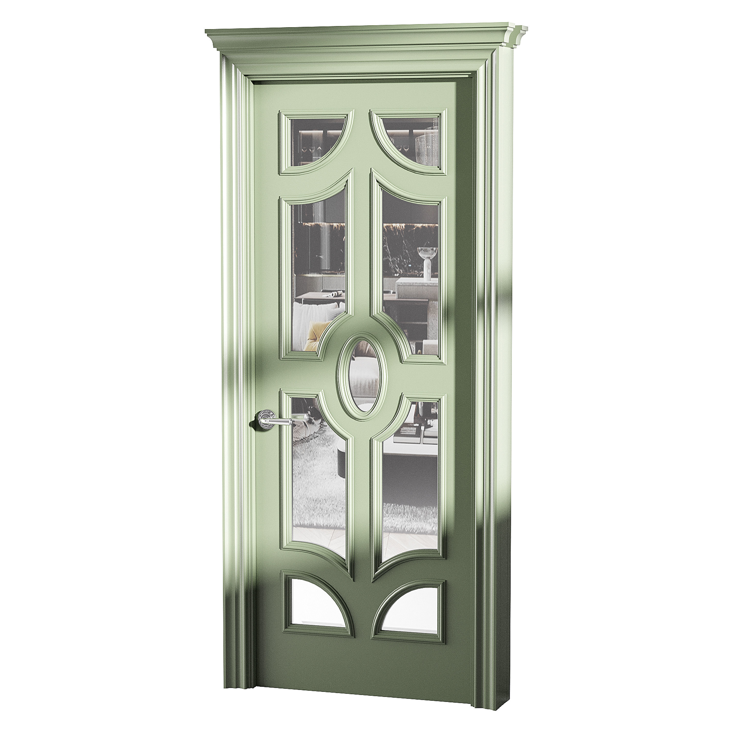 Modern entrance door 72 3D model_12