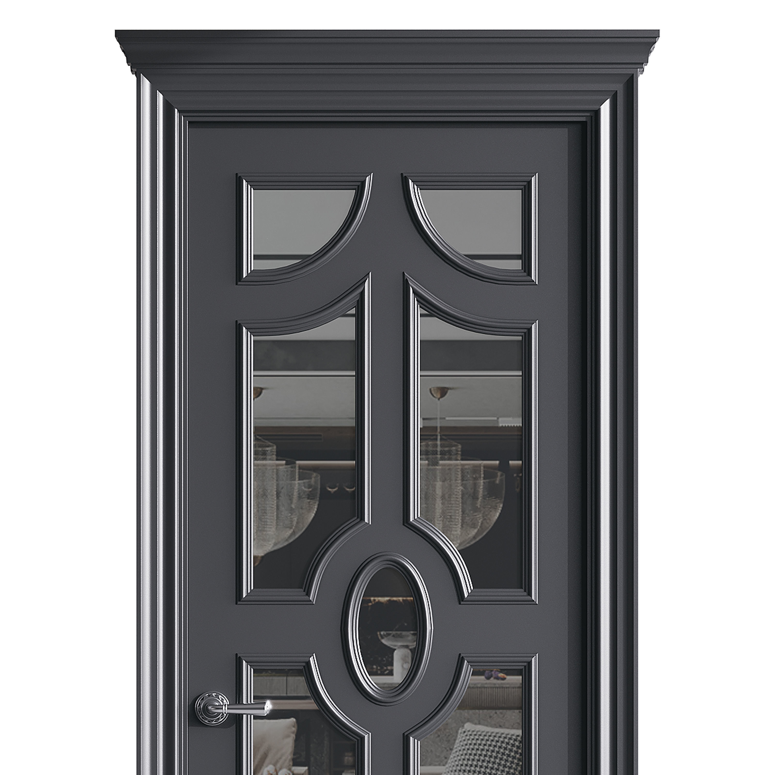 Modern entrance door 72 3D model_1