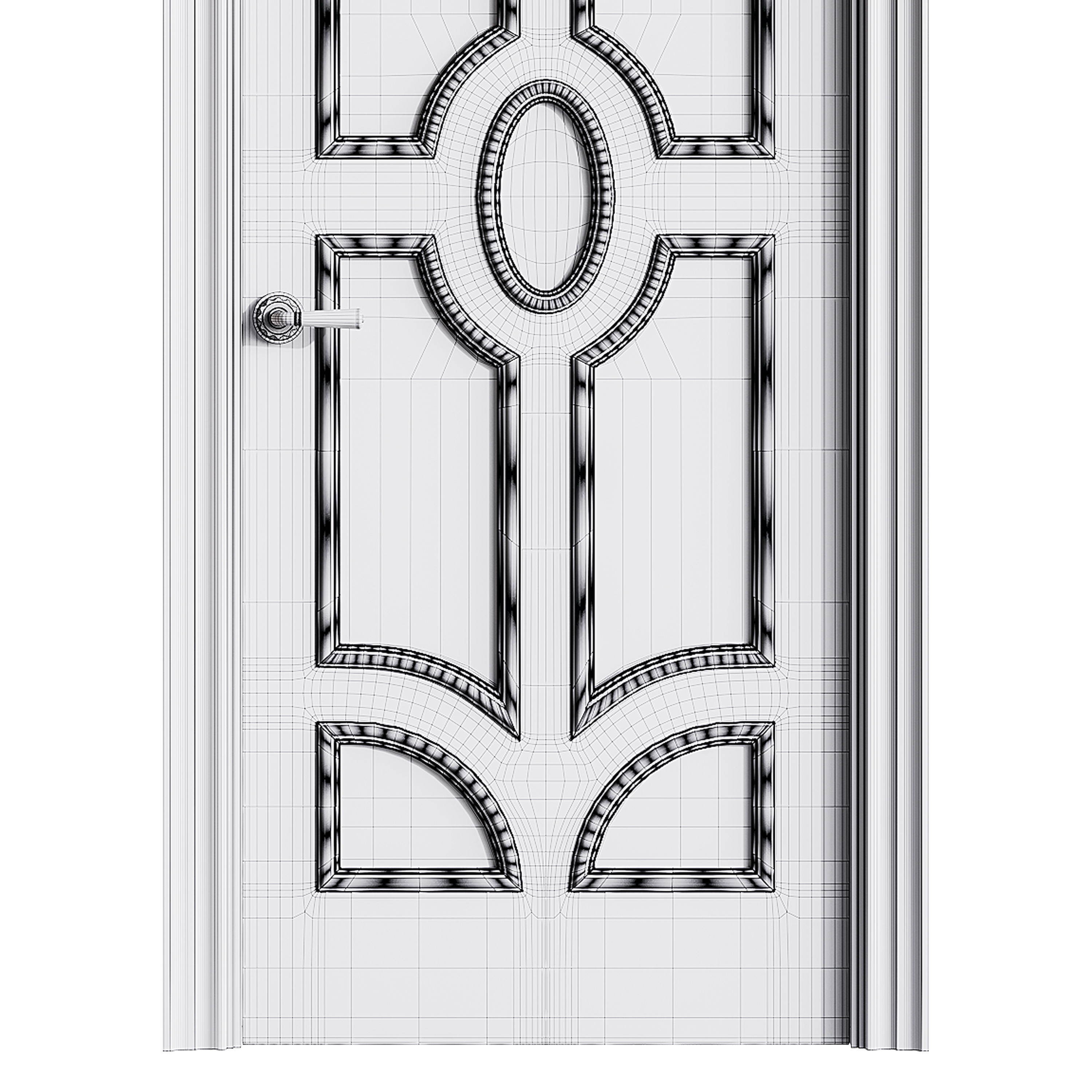 Modern entrance door 72 3D model_14