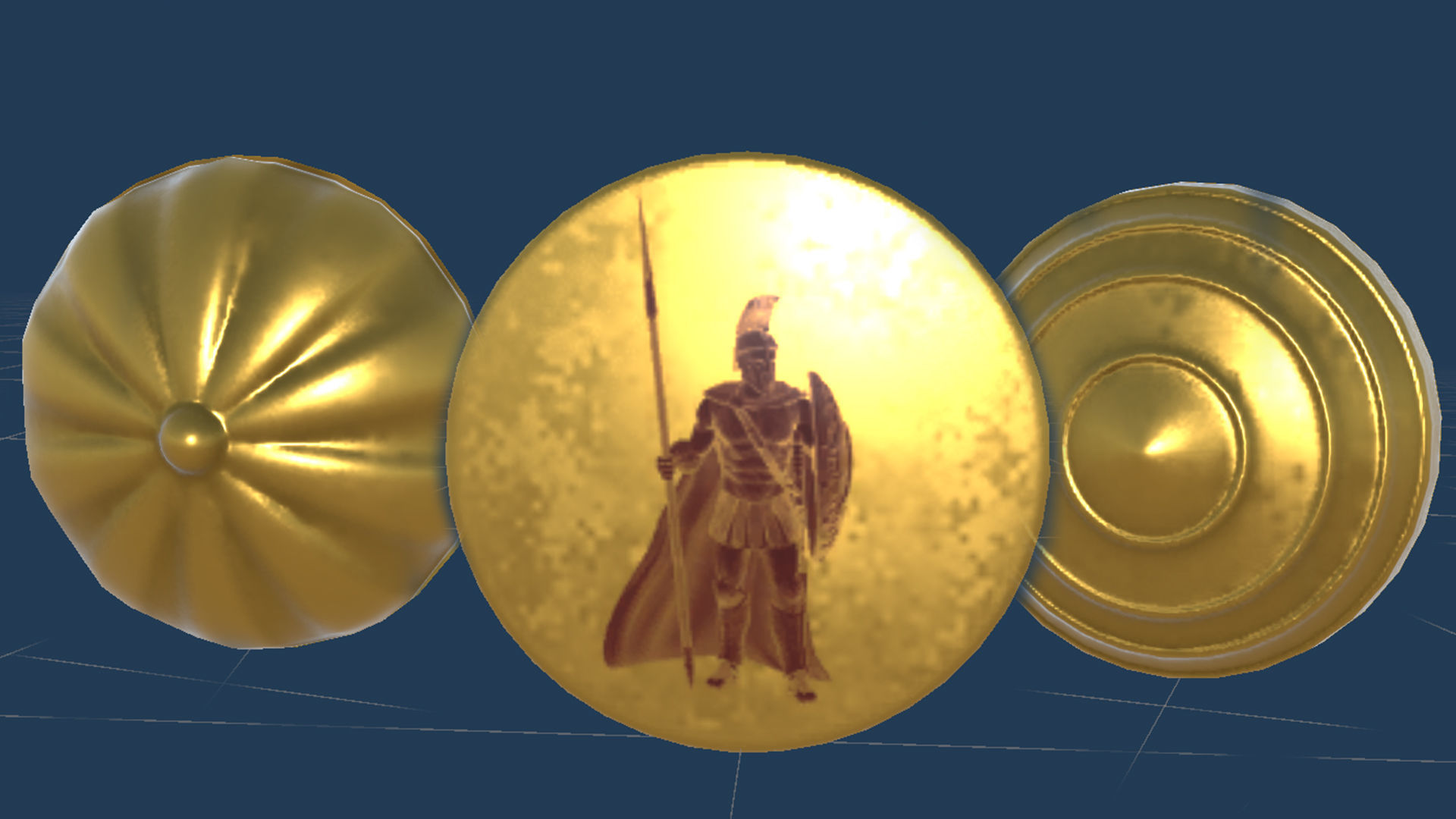 Modular Greek-Spartan Temple game ready Low-poly 3D model_28