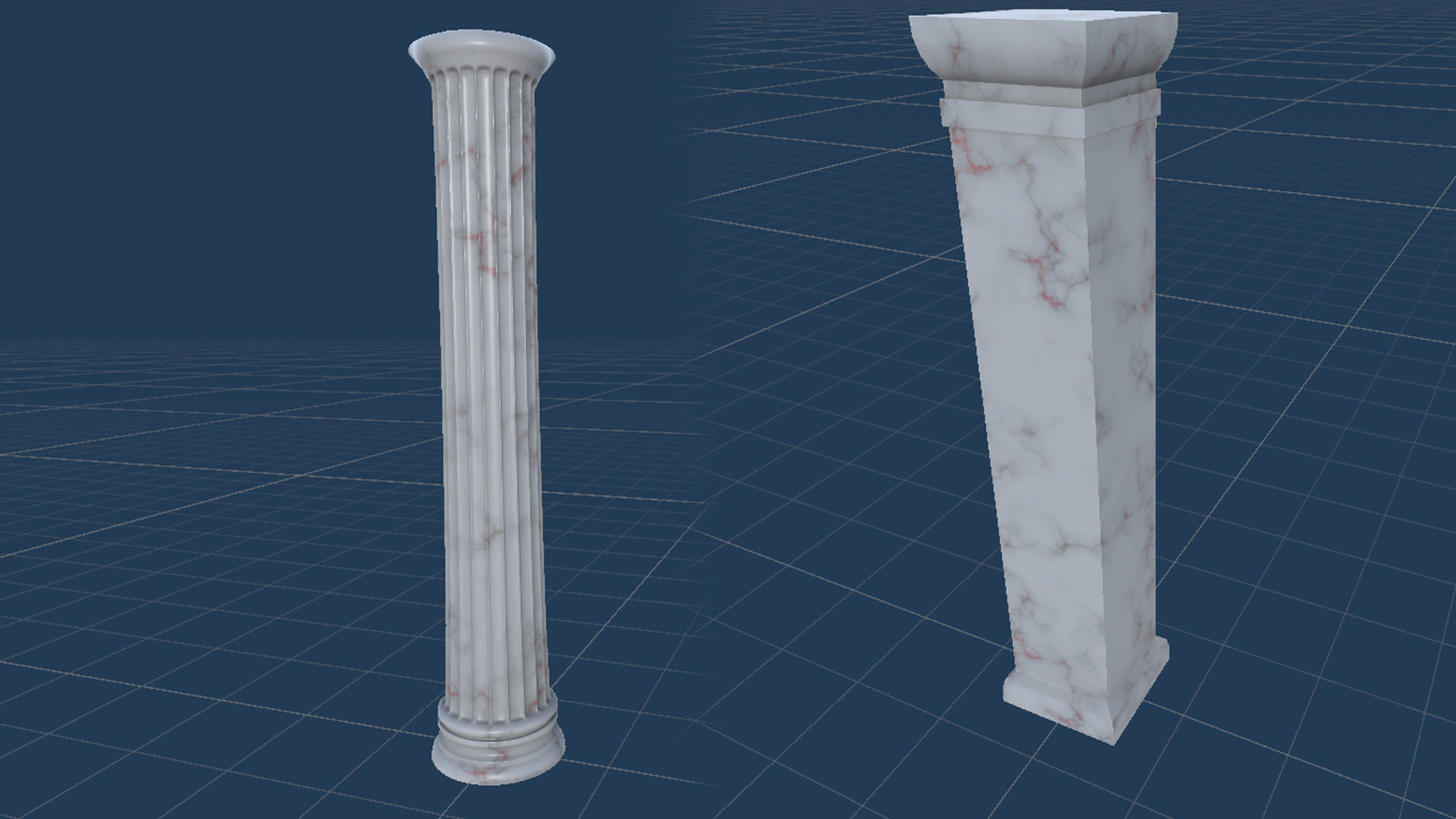 Modular Greek-Spartan Temple game ready Low-poly 3D model_27