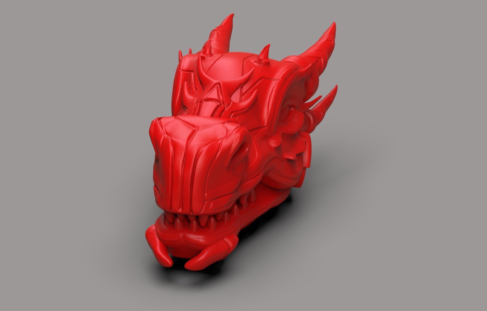 Robot Dragon Head 3D print model_1