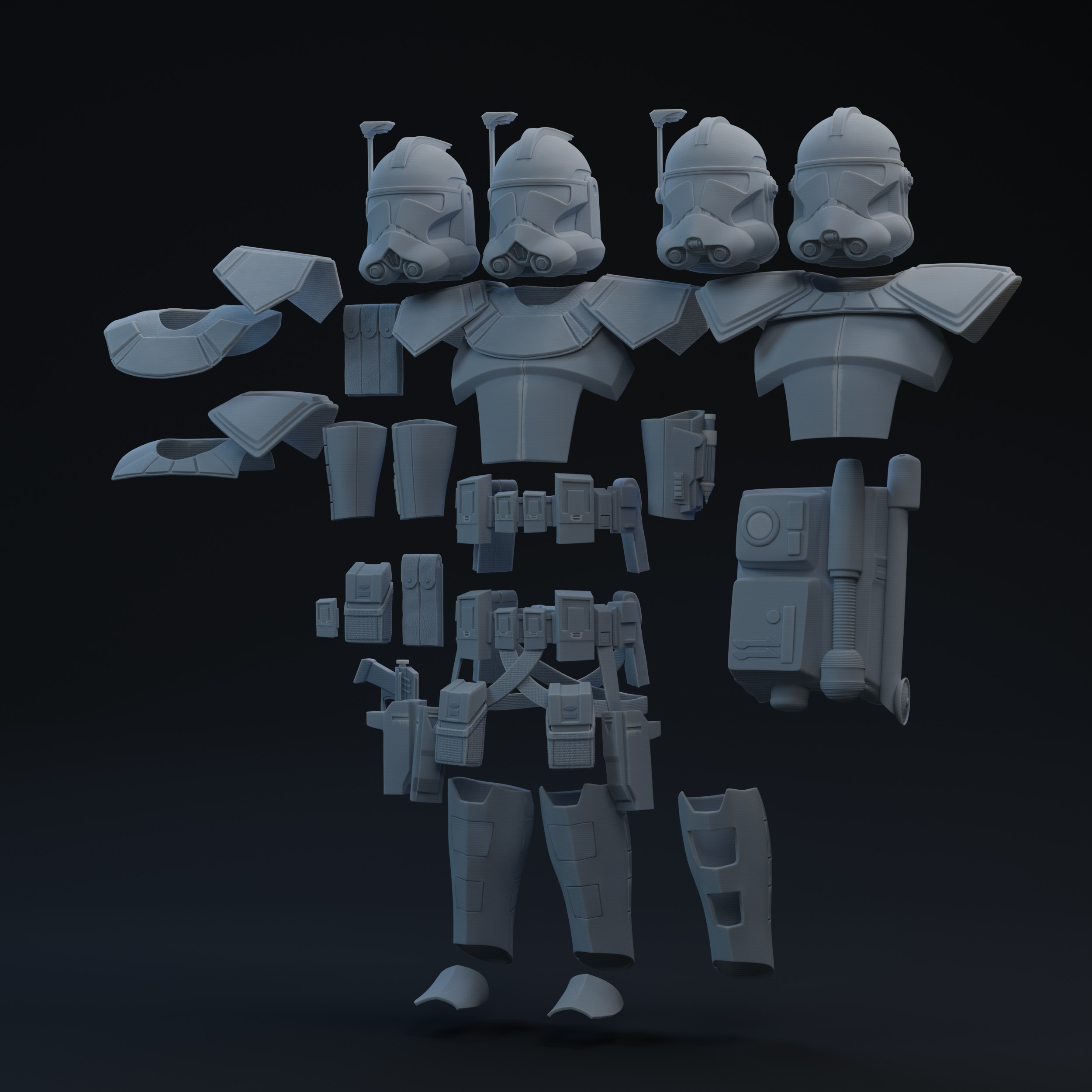 ARC Trooper One-Twelfth Scale Kit 3D print model_1