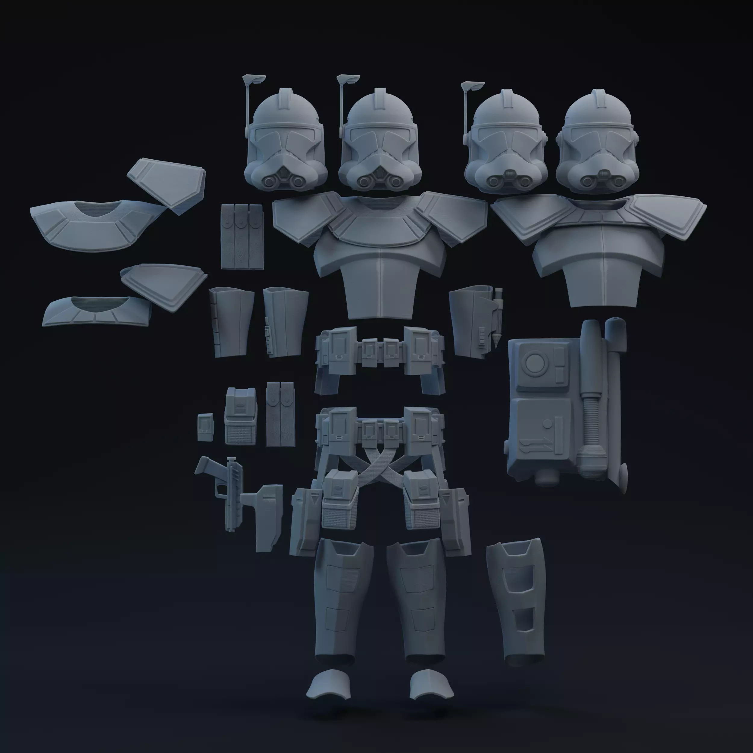 ARC Trooper One-Twelfth Scale Kit 3D print model_0