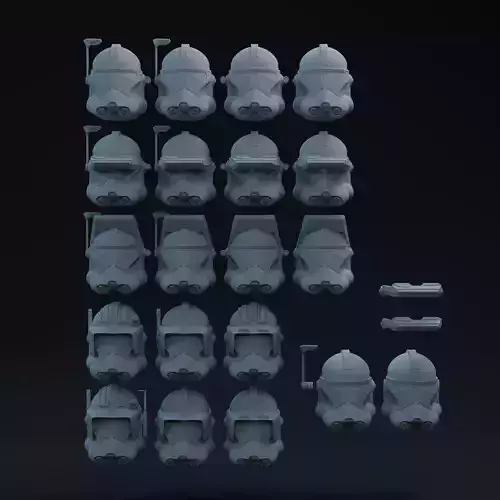 P2 Clone Helmets One-Twelfth Scale 2024 Update