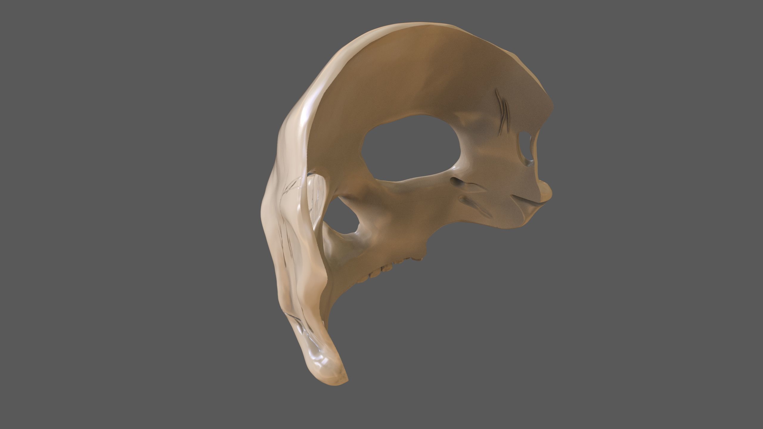 Skull Masks Pack 3 Horns 3D print model_5