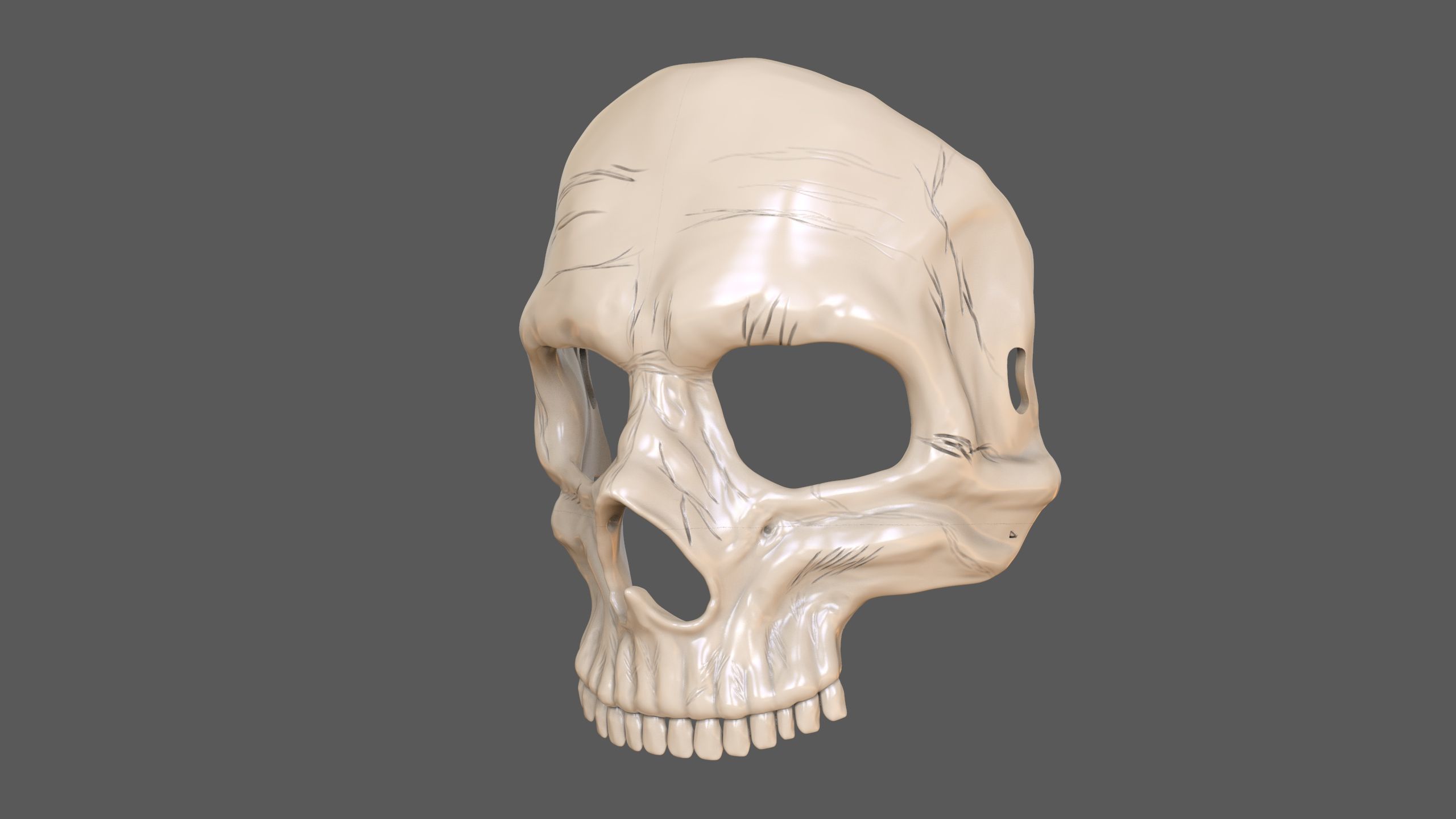 Skull Masks Pack 3 Horns 3D print model_2