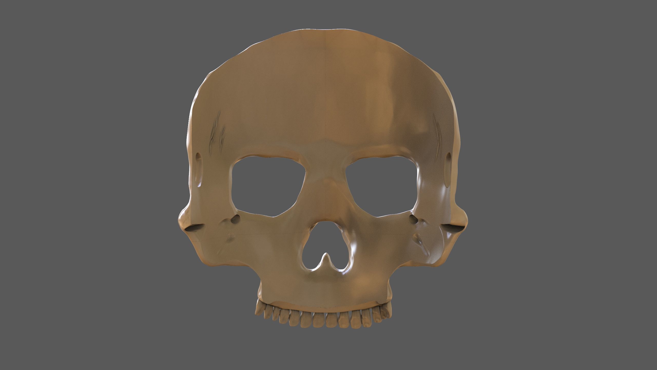 Skull Masks Pack 3 Horns 3D print model_4