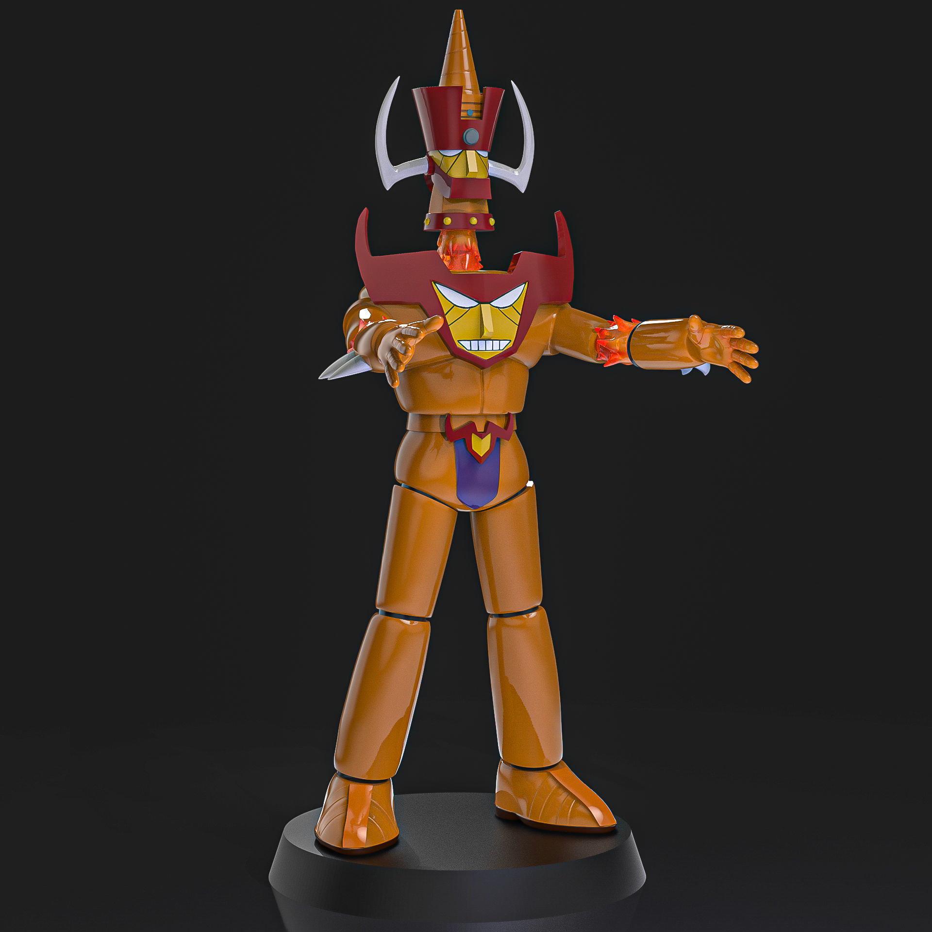 Belgas V5 Mazinger Z 3D print model_3